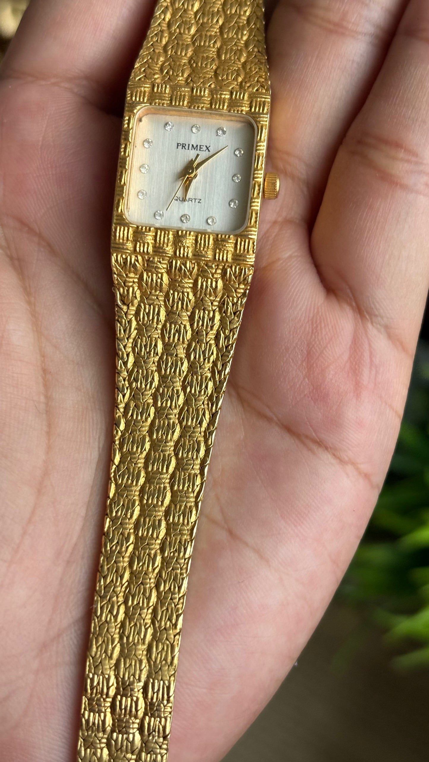 Vintage Primex Women’s Dress Watch in Gold Tone Beautiful Straps