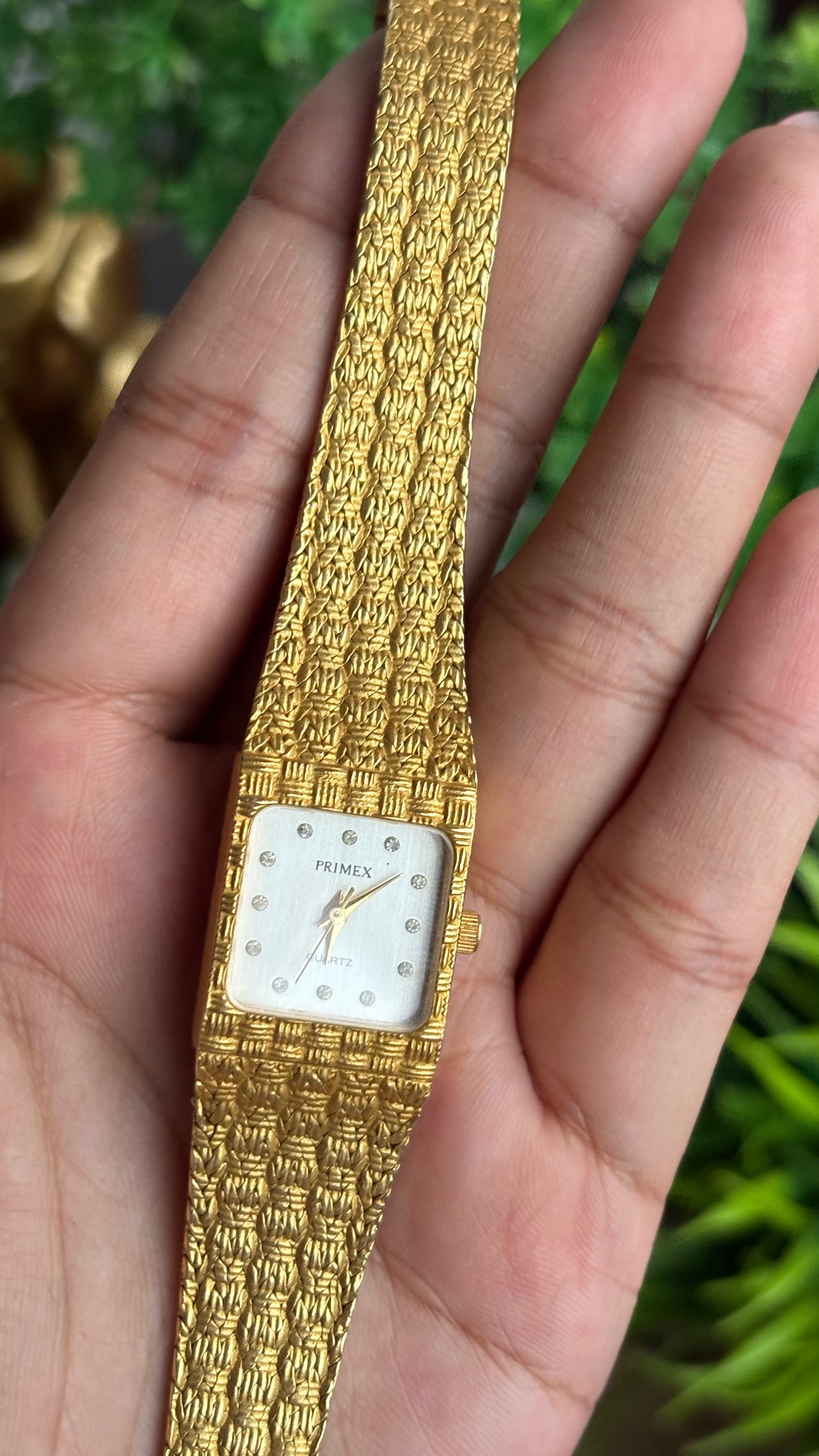 Vintage Primex Women’s Dress Watch in Gold Tone Beautiful Straps
