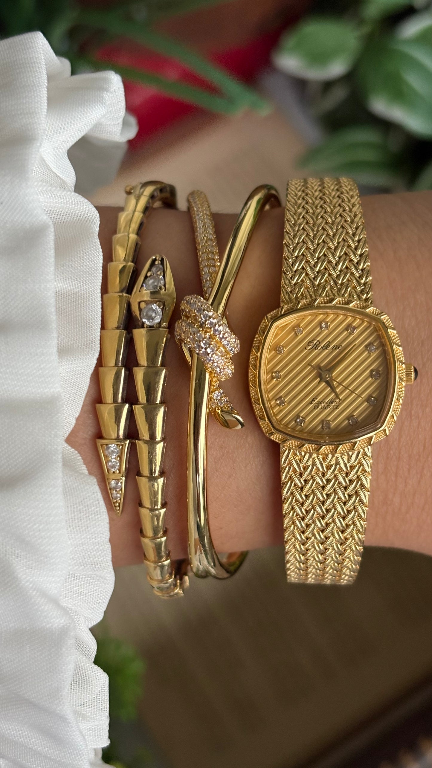 Vintage Rolene Excellent Watch in Gold Tone