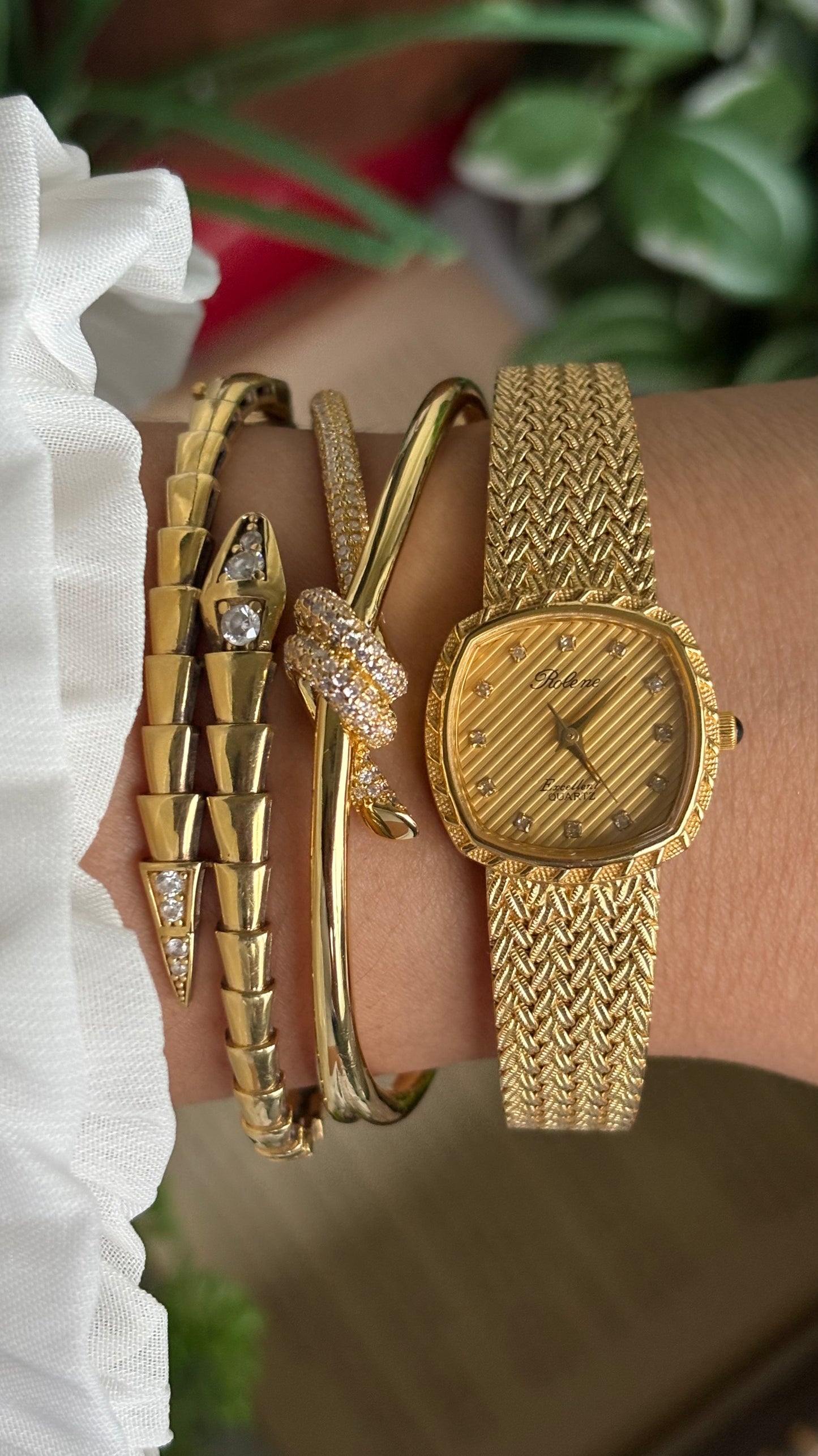 Vintage Rolene Excellent Watch in Gold Tone