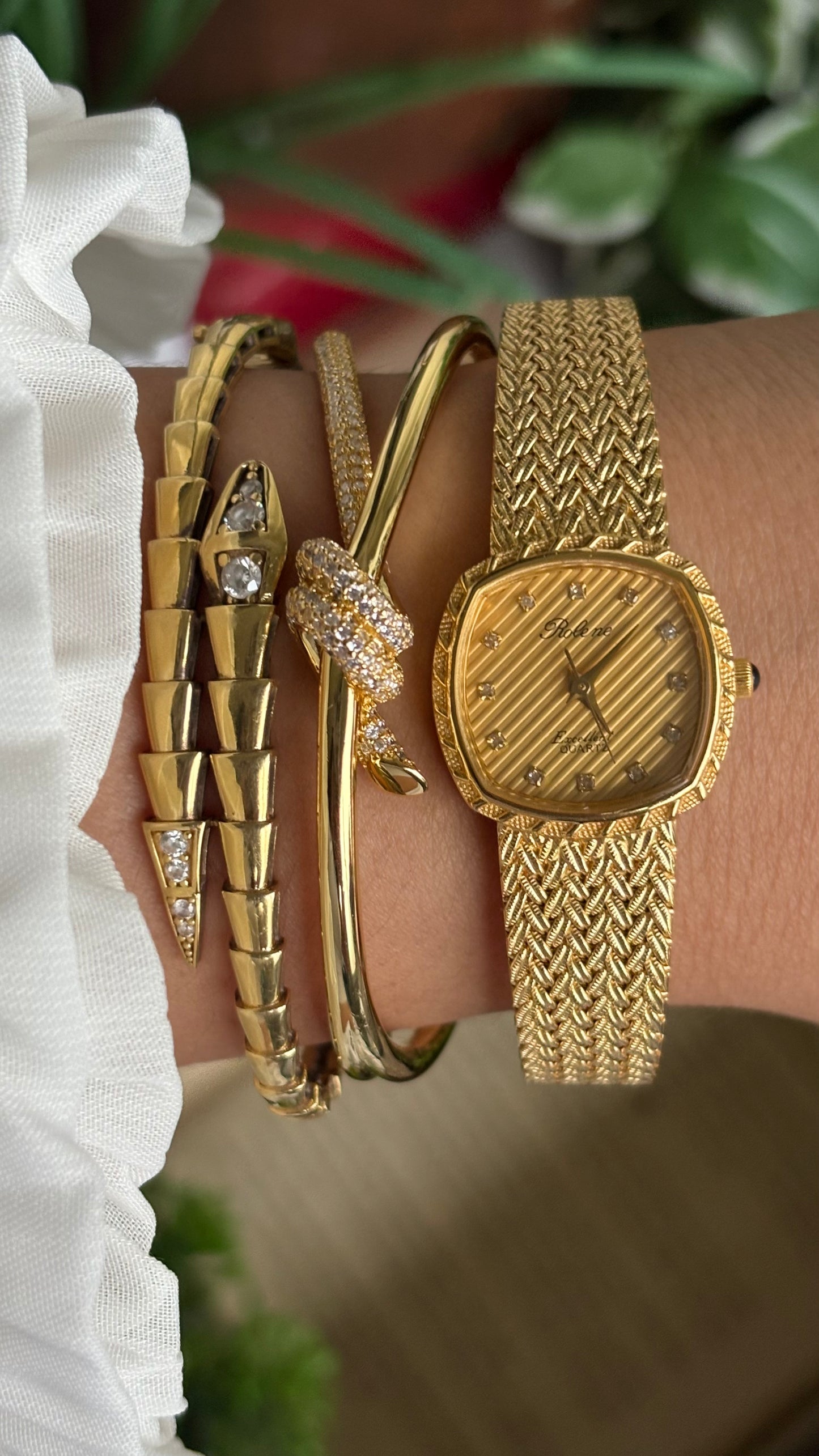 Vintage Rolene Excellent Watch in Gold Tone