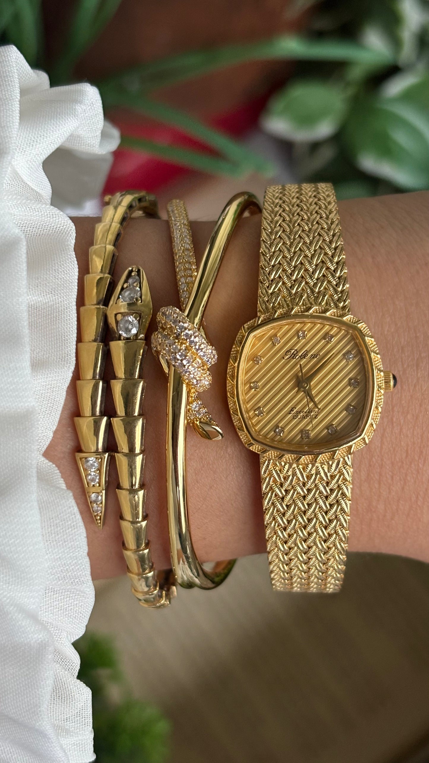 Vintage Rolene Excellent Watch in Gold Tone