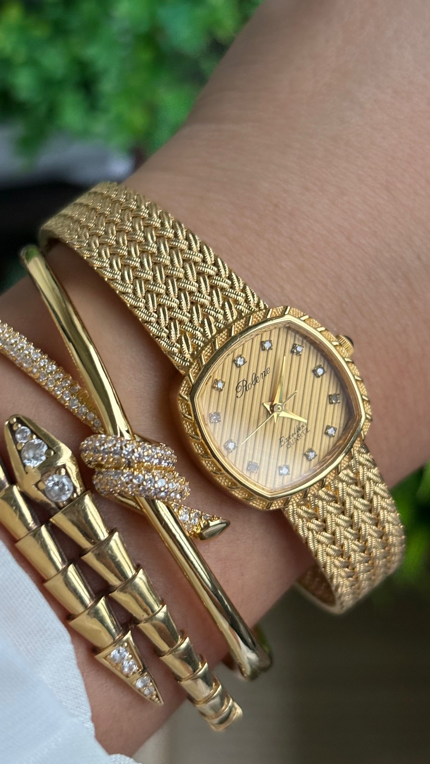 Vintage Rolene Excellent Watch in Gold Tone