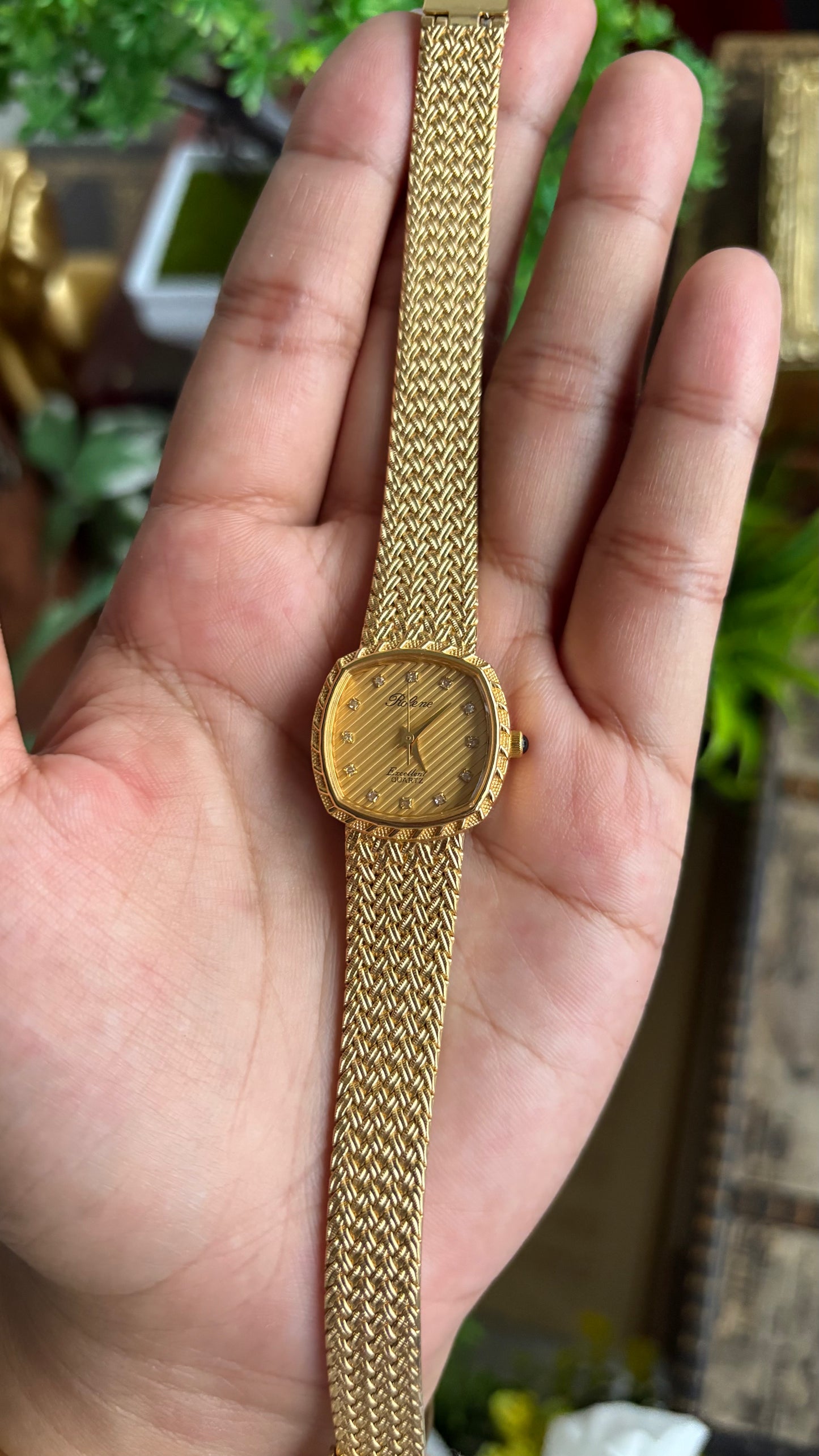 Vintage Rolene Excellent Watch in Gold Tone