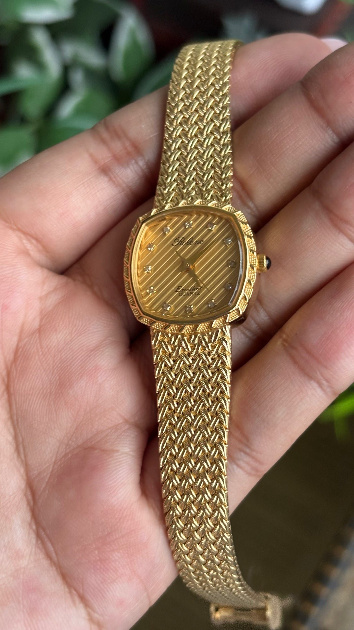 Vintage Rolene Excellent Watch in Gold Tone