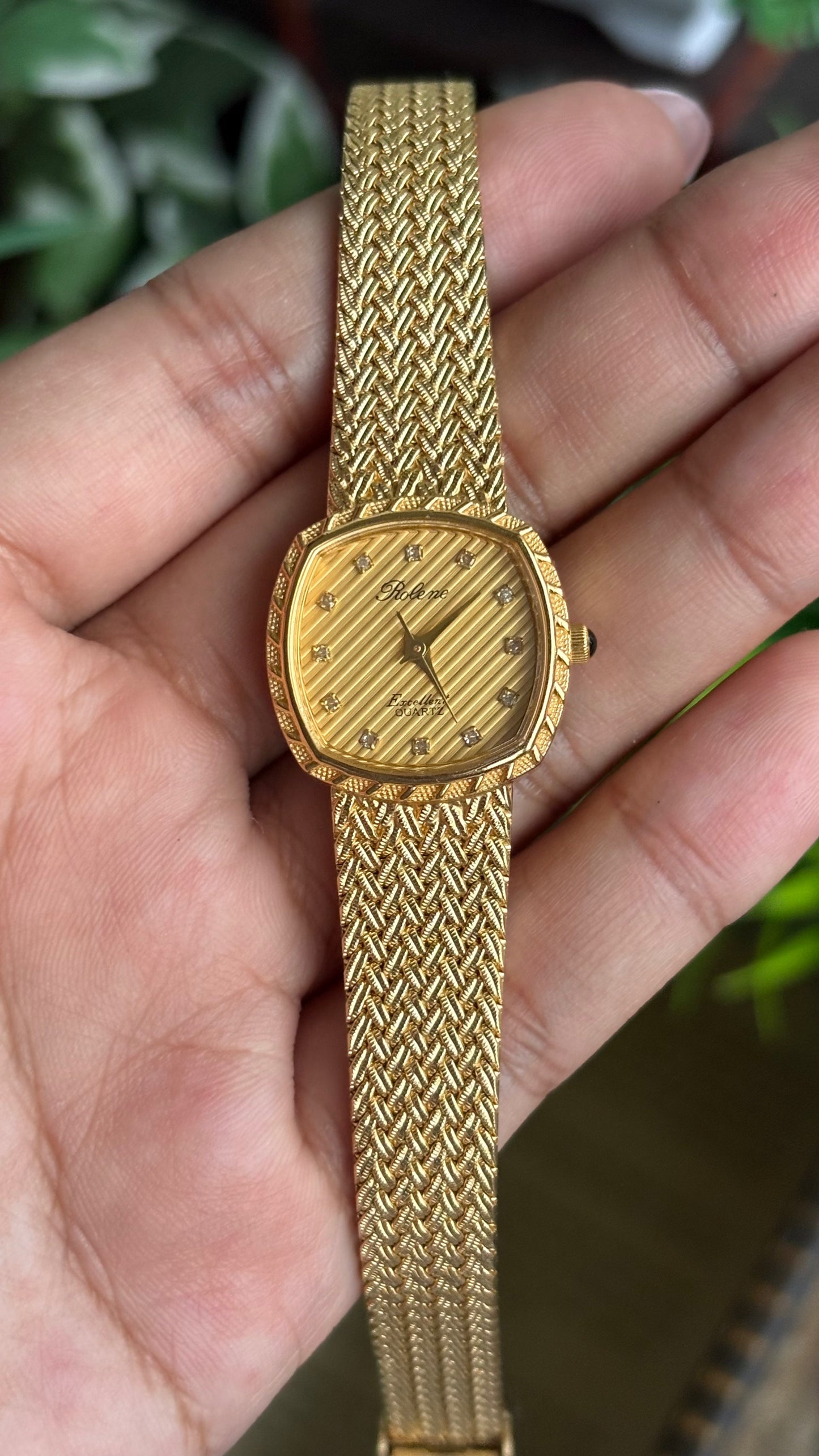 Vintage Rolene Excellent Watch in Gold Tone
