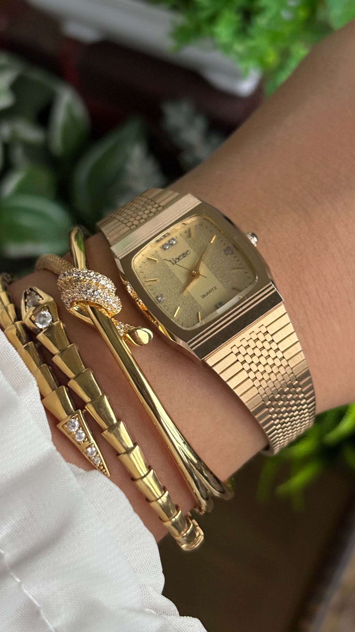 Vintage Klaeuse Swiss Watch in Gold Tone