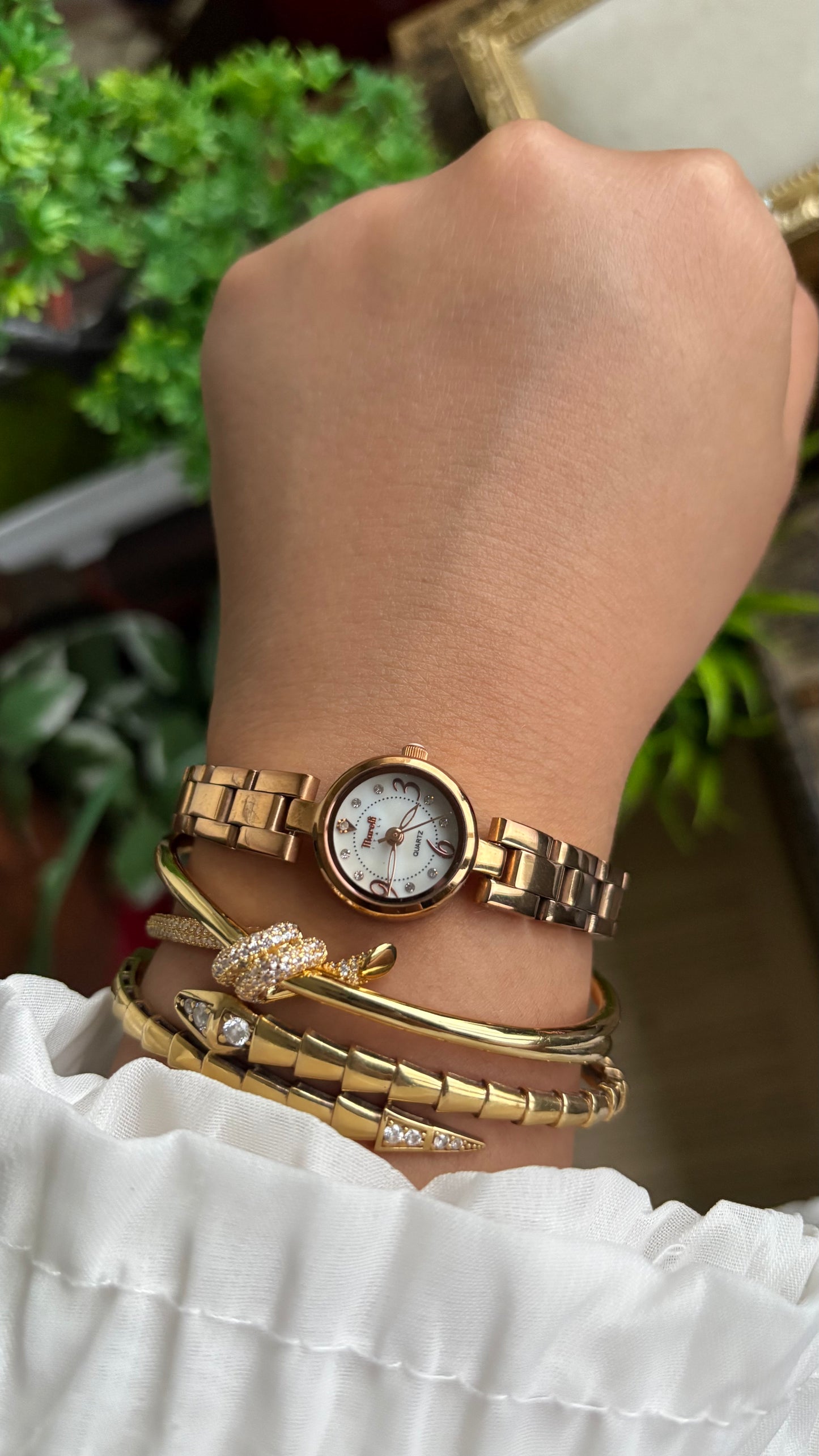 Vintage Marelli Italy Watch in Rose Gold Tone
