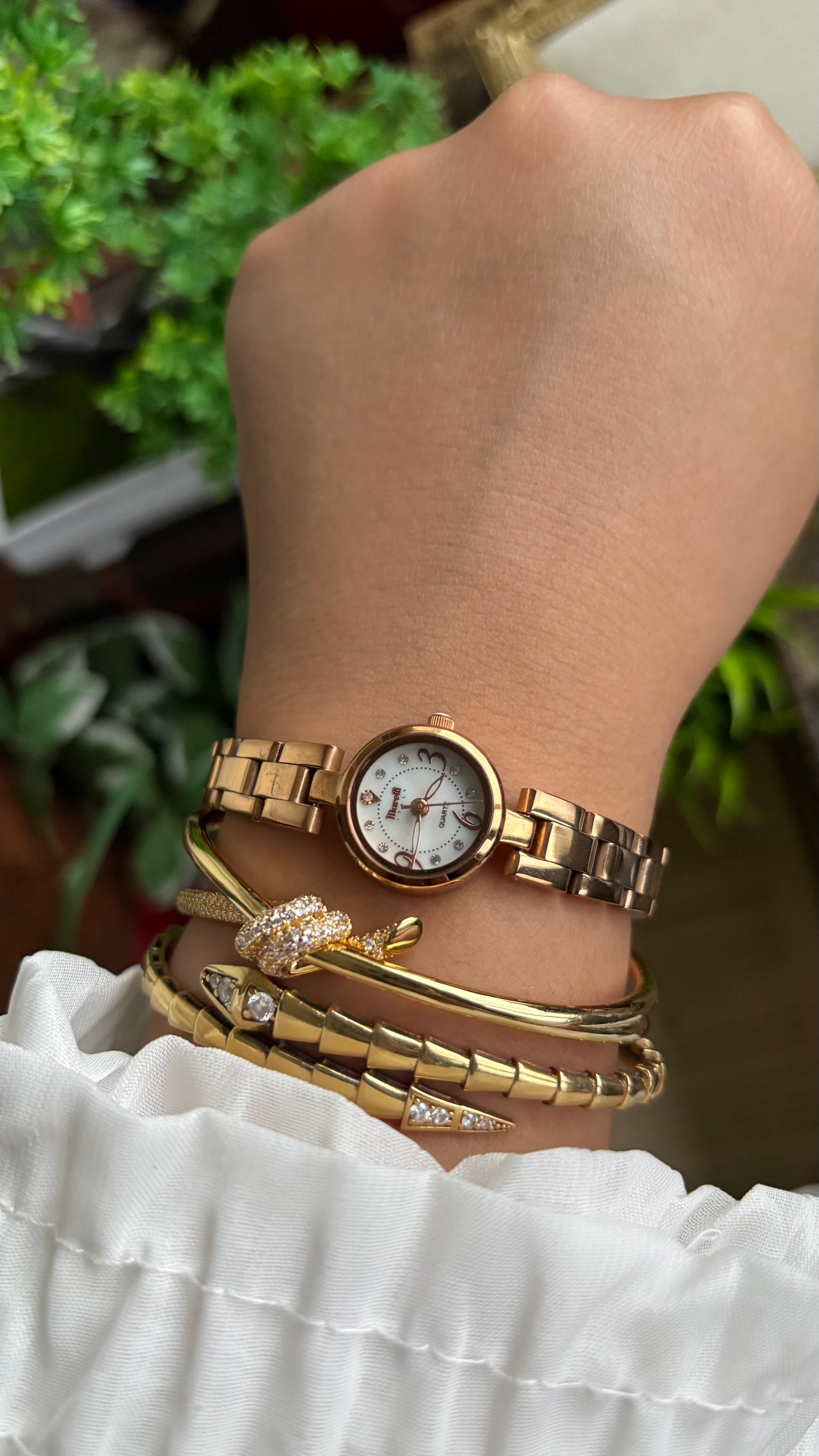 Vintage Marelli Italy Watch in Rose Gold Tone