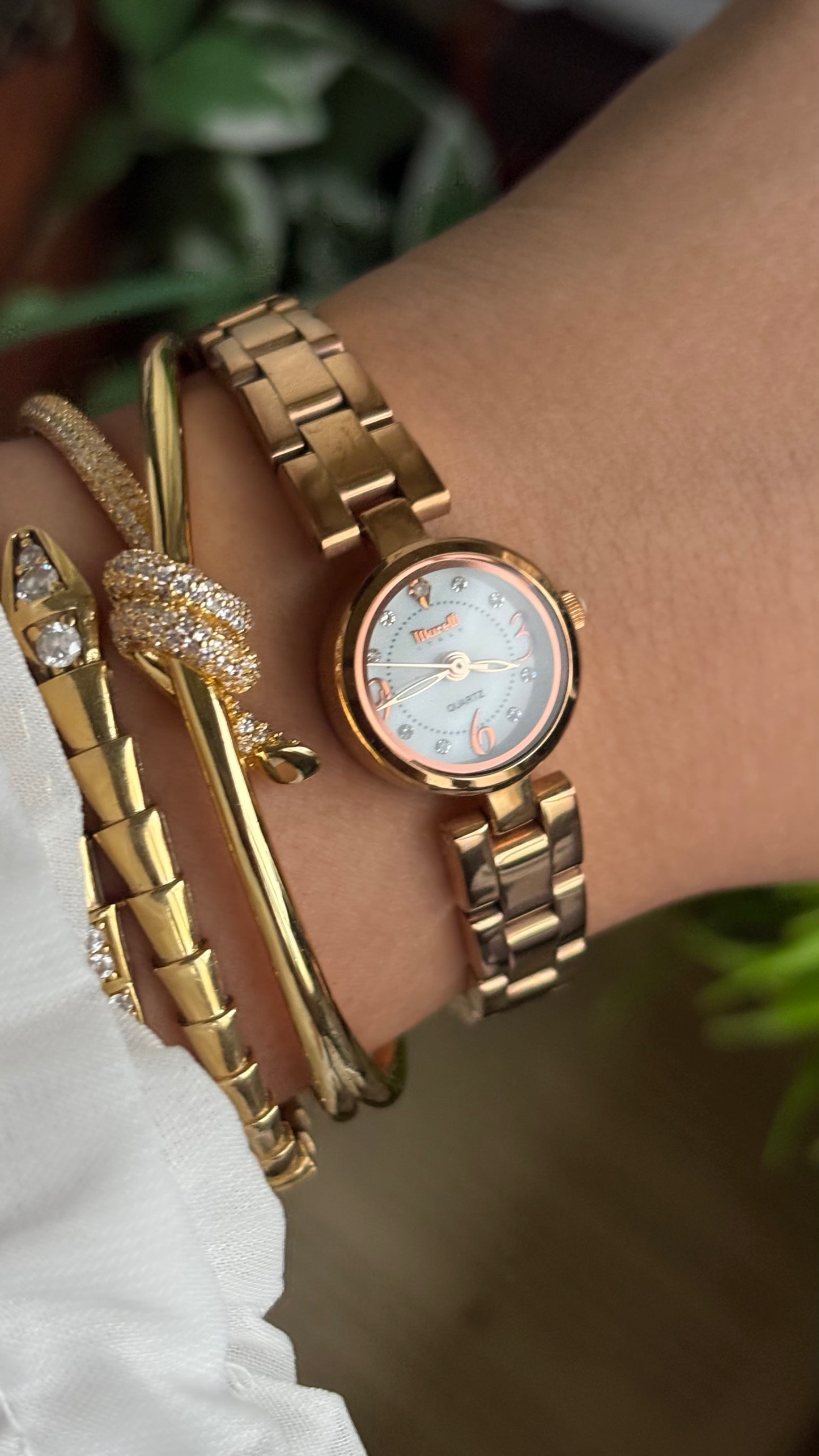 Vintage Marelli Italy Watch in Rose Gold Tone