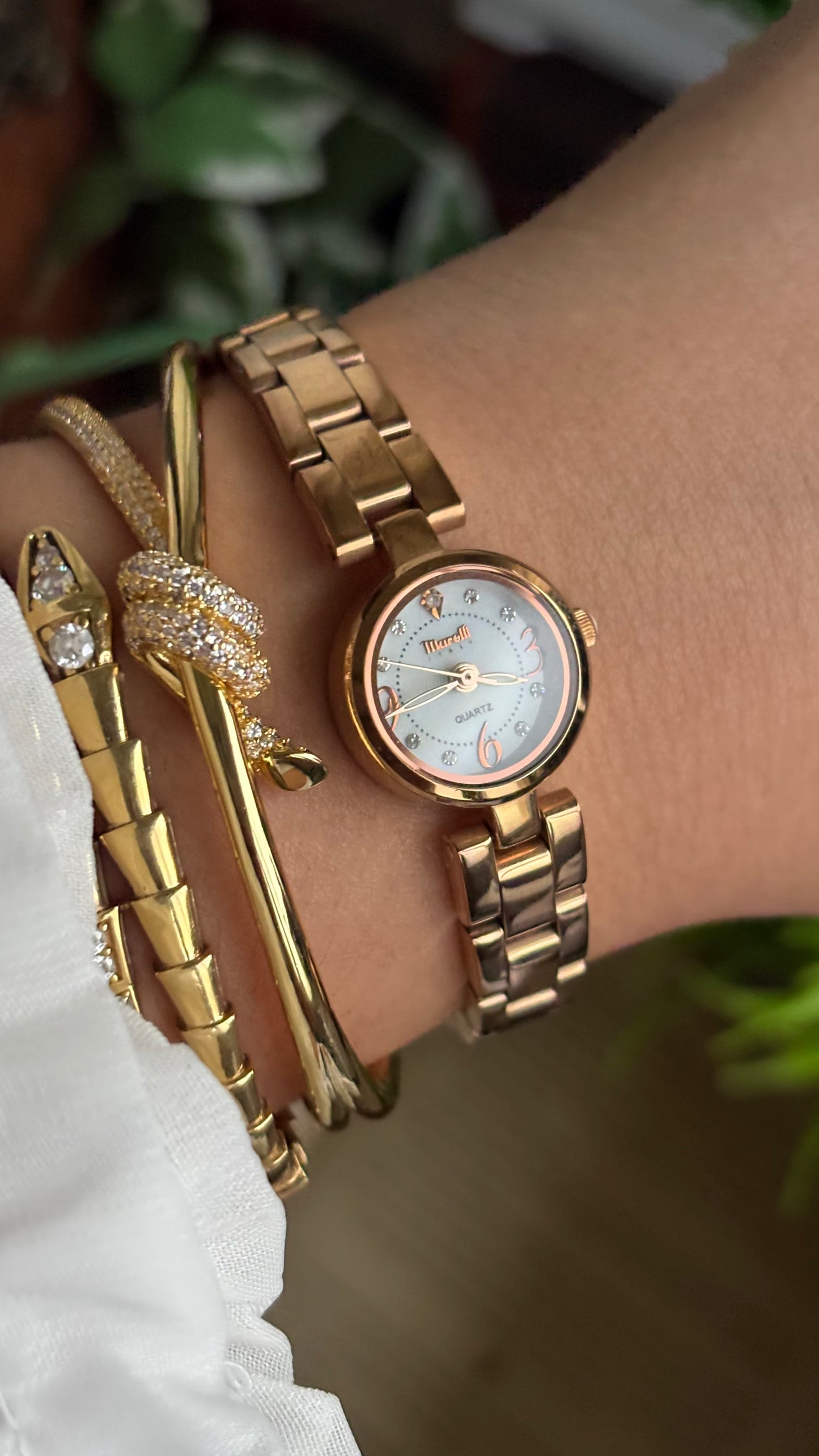 Vintage Marelli Italy Watch in Rose Gold Tone