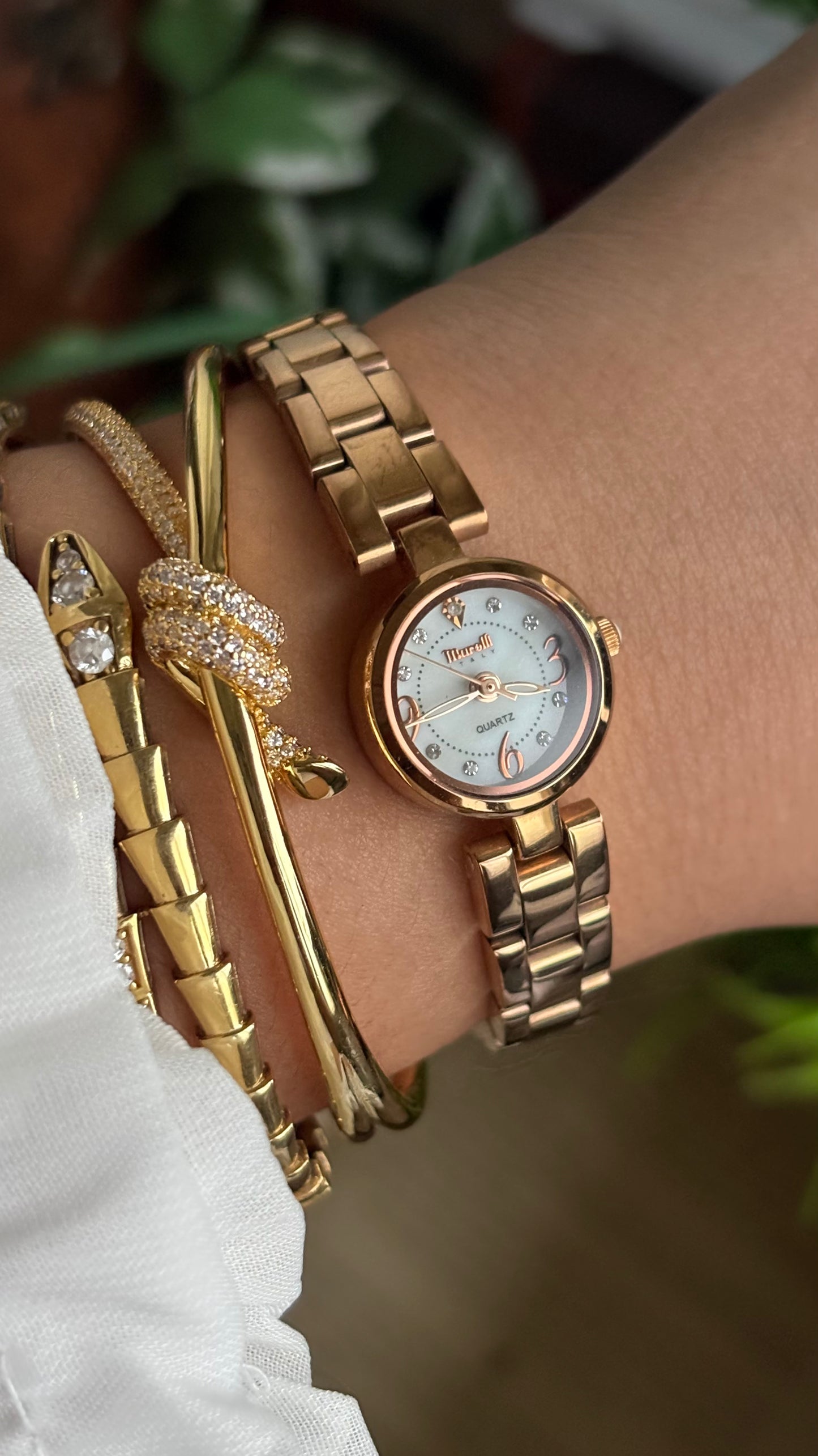 Vintage Marelli Italy Watch in Rose Gold Tone
