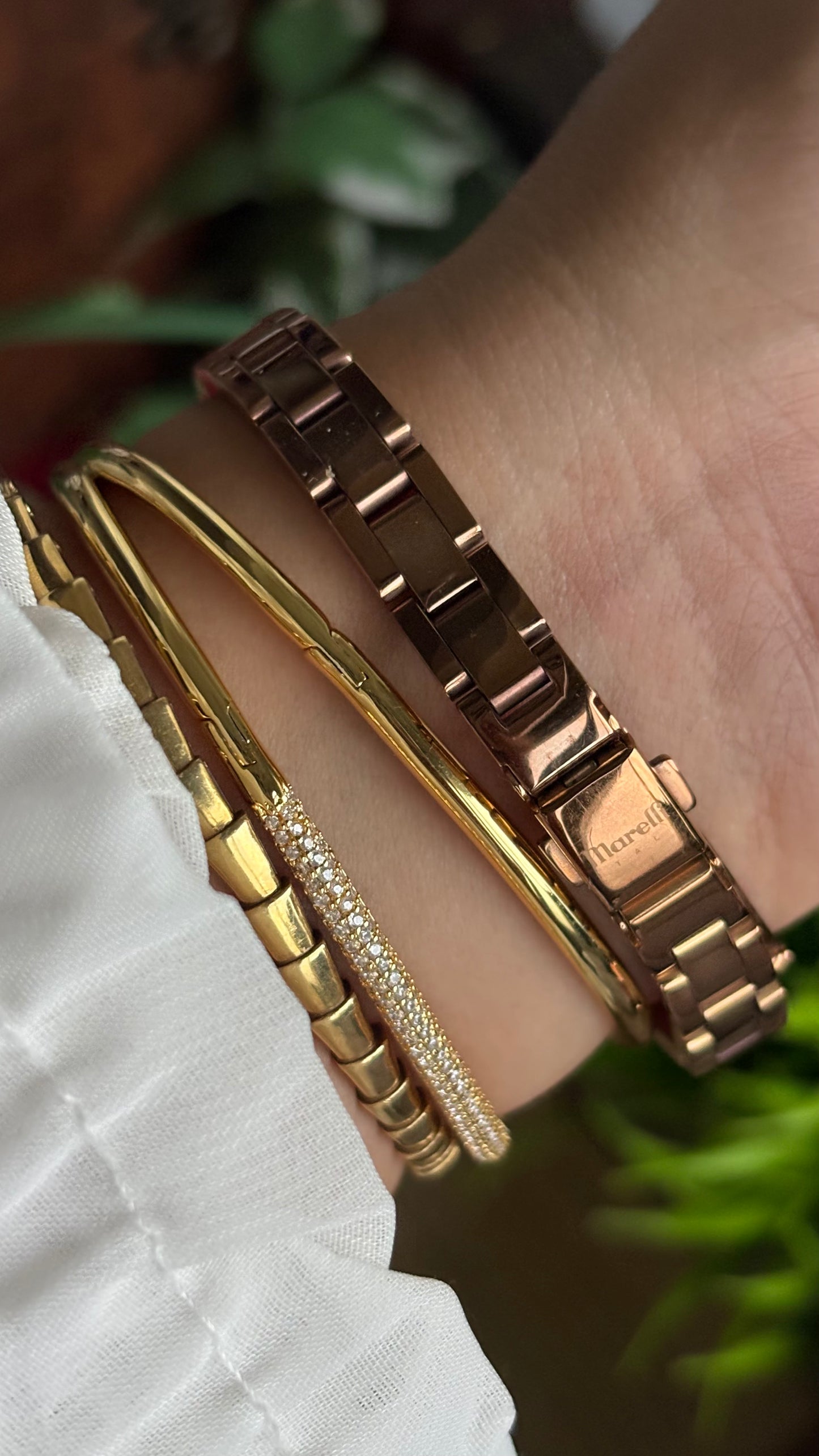 Vintage Marelli Italy Watch in Rose Gold Tone