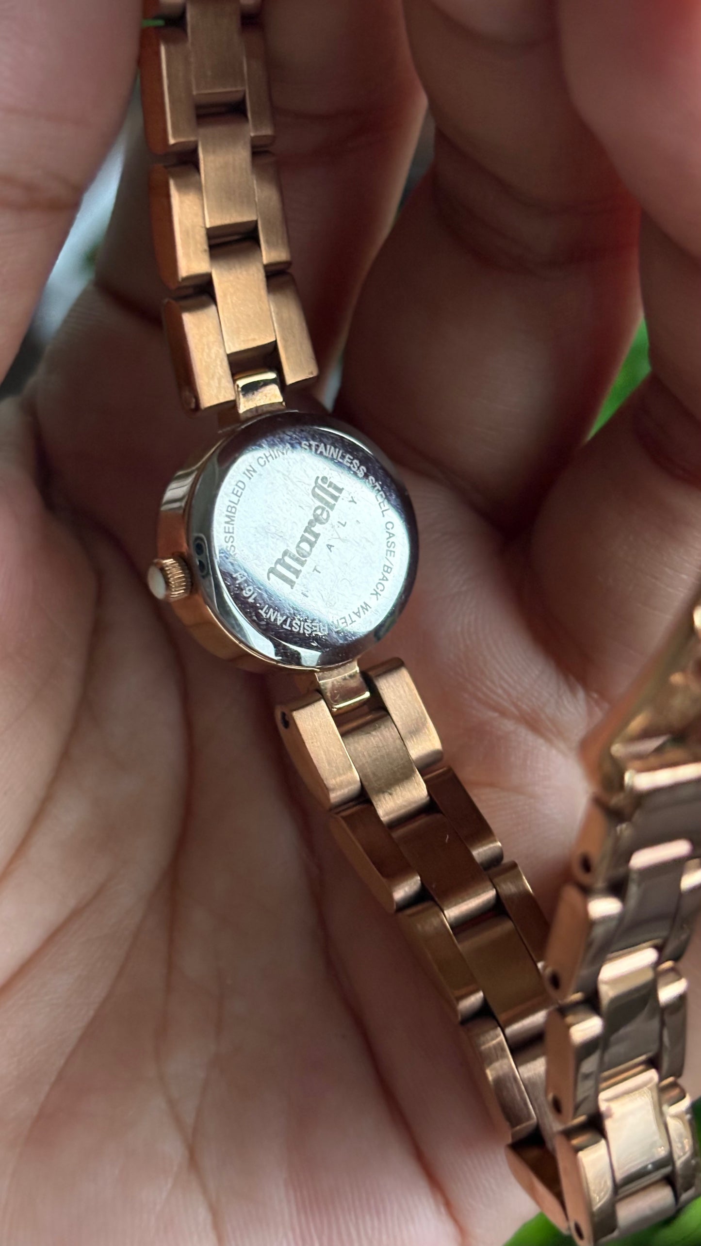 Vintage Marelli Italy Watch in Rose Gold Tone
