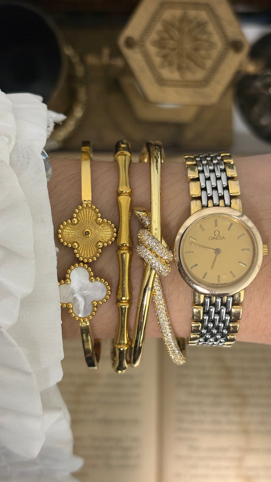 Vintage Omega Swiss Classic Watch in Two-Tone Quartz