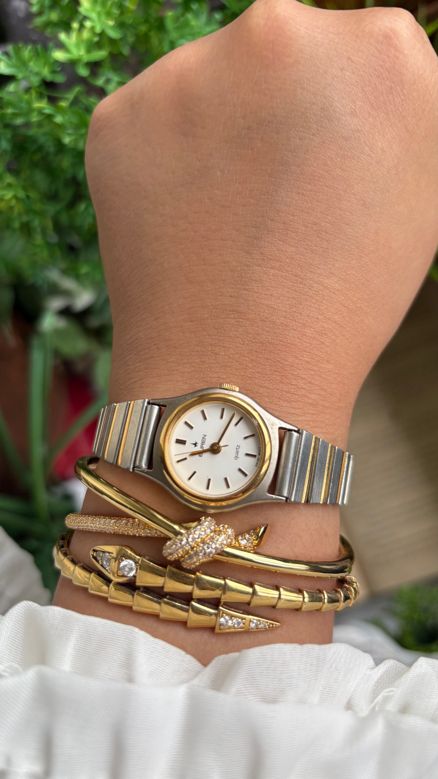 Vintage Buren Swiss Watch in Two-Tone
