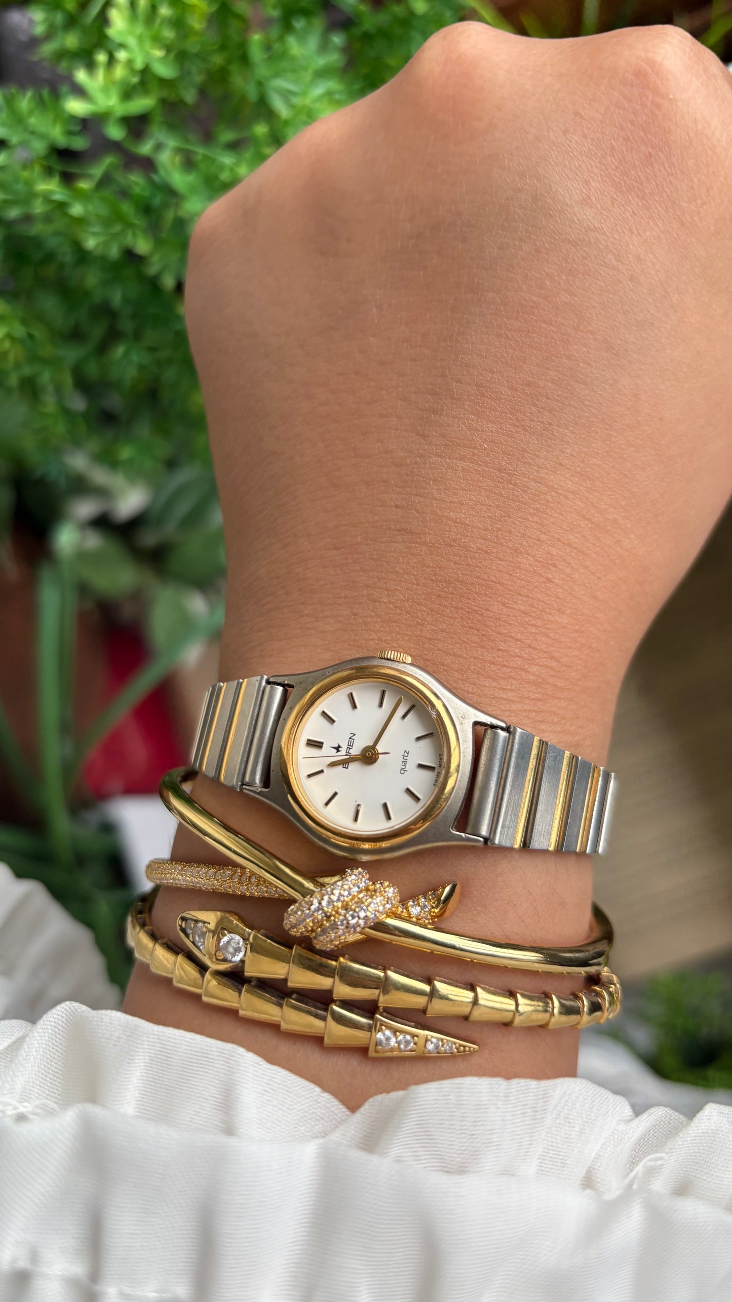 Vintage Buren Swiss Watch in Two-Tone