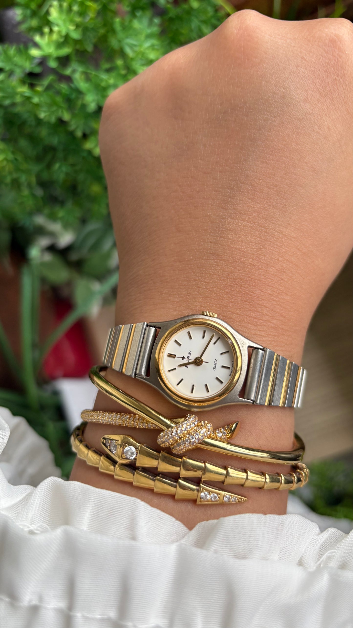Vintage Buren Swiss Watch in Two-Tone