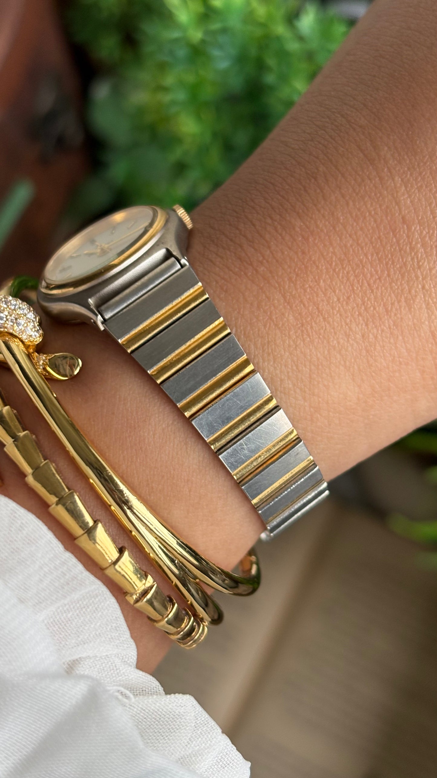 Vintage Buren Swiss Watch in Two-Tone
