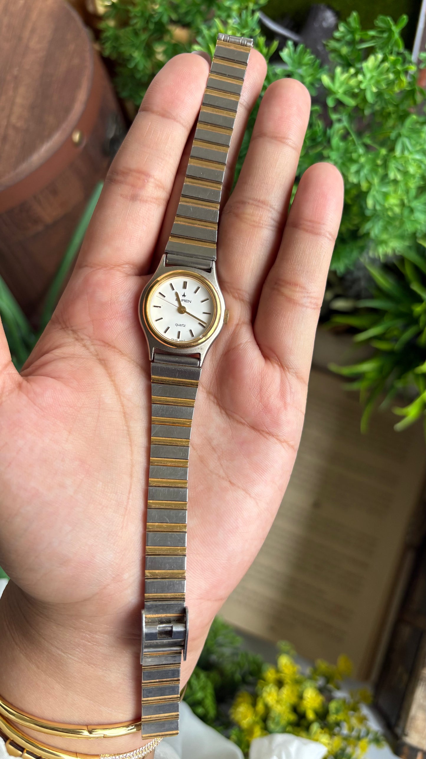 Vintage Buren Swiss Watch in Two-Tone