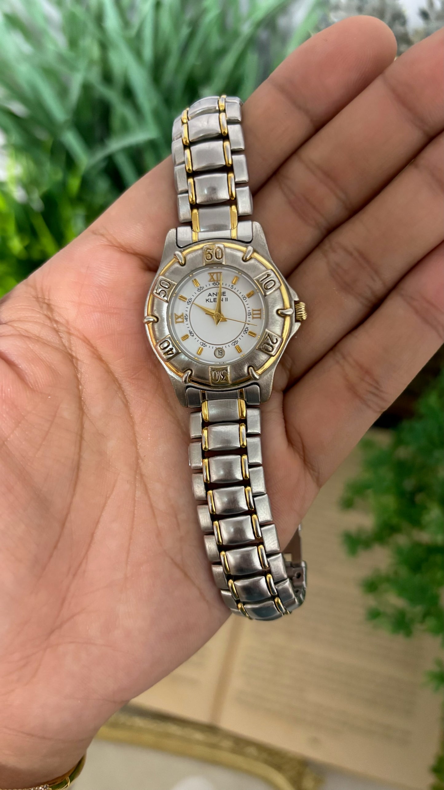 Vintage Anne Klein II Sports Watch in Two-Tone Quartz