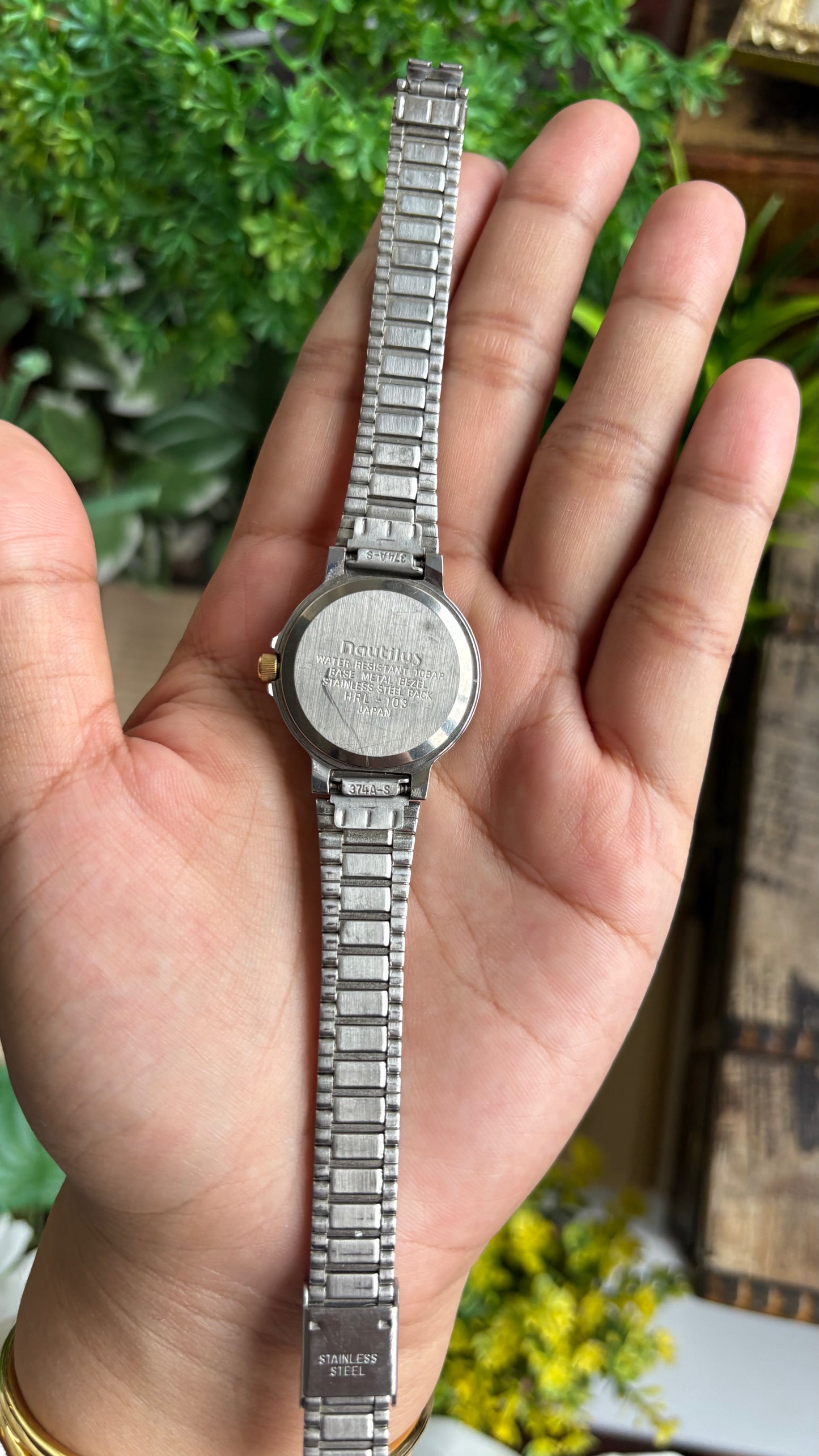 Vintage Nautilus Watch in Two-Tone Roman Dial