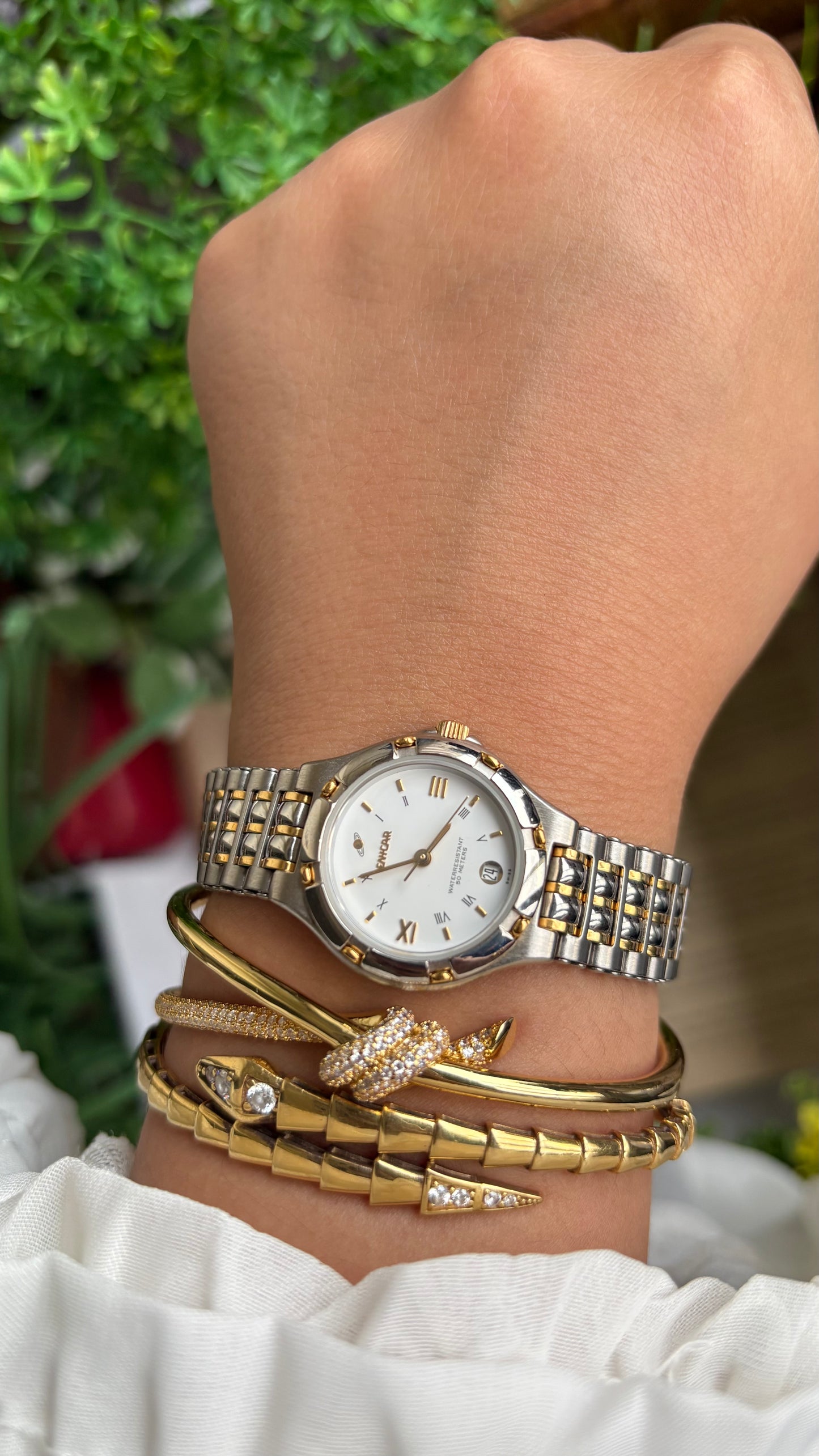 Vintage Enicar Swiss Watch in Two-Tone