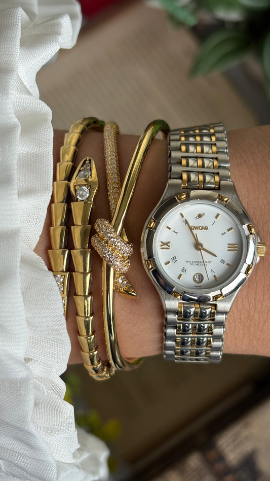 Vintage Enicar Swiss Watch in Two-Tone