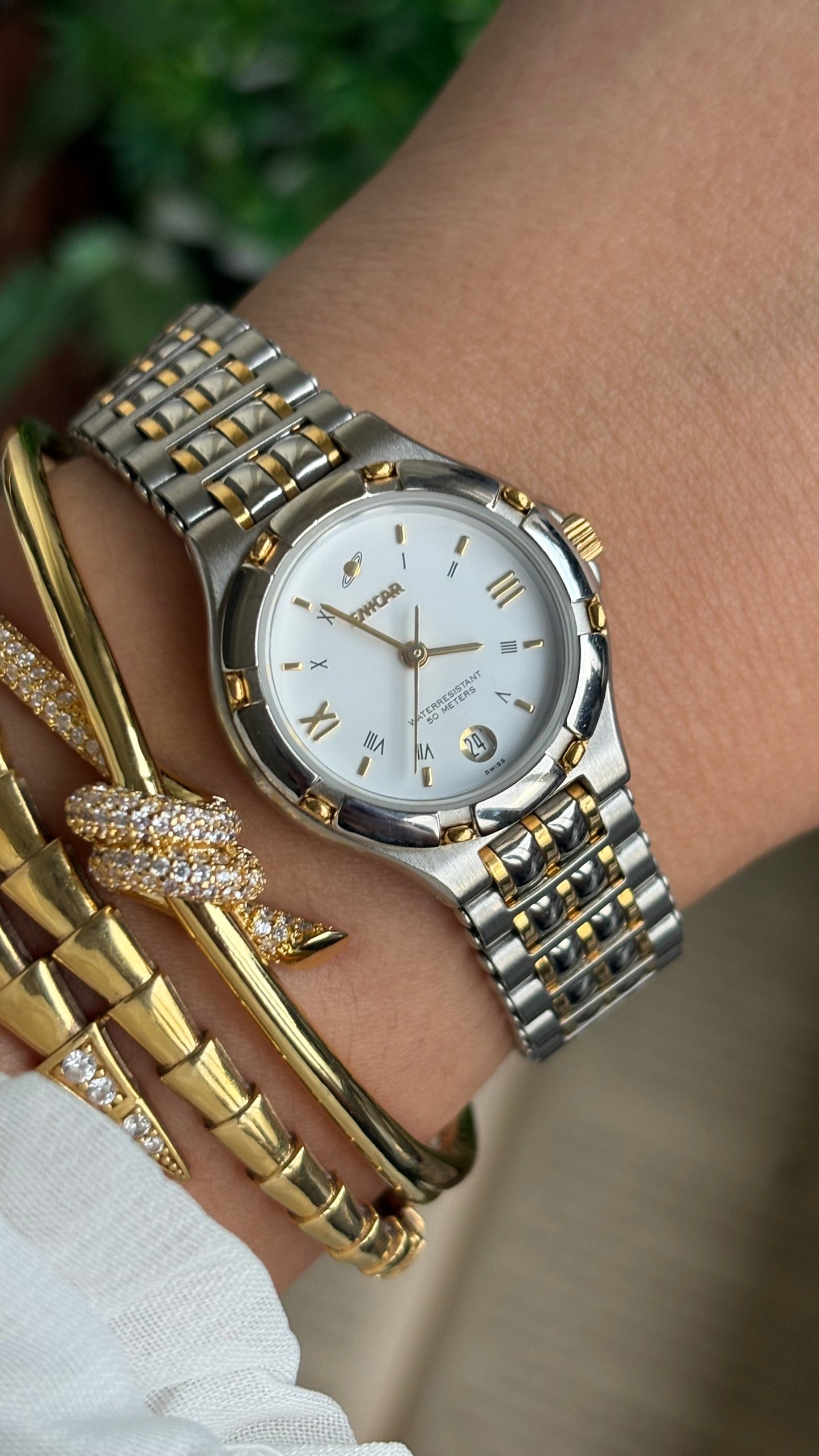 Vintage Enicar Swiss Watch in Two-Tone