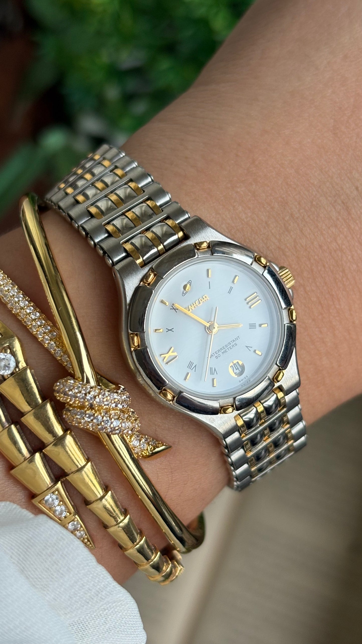 Vintage Enicar Swiss Watch in Two-Tone
