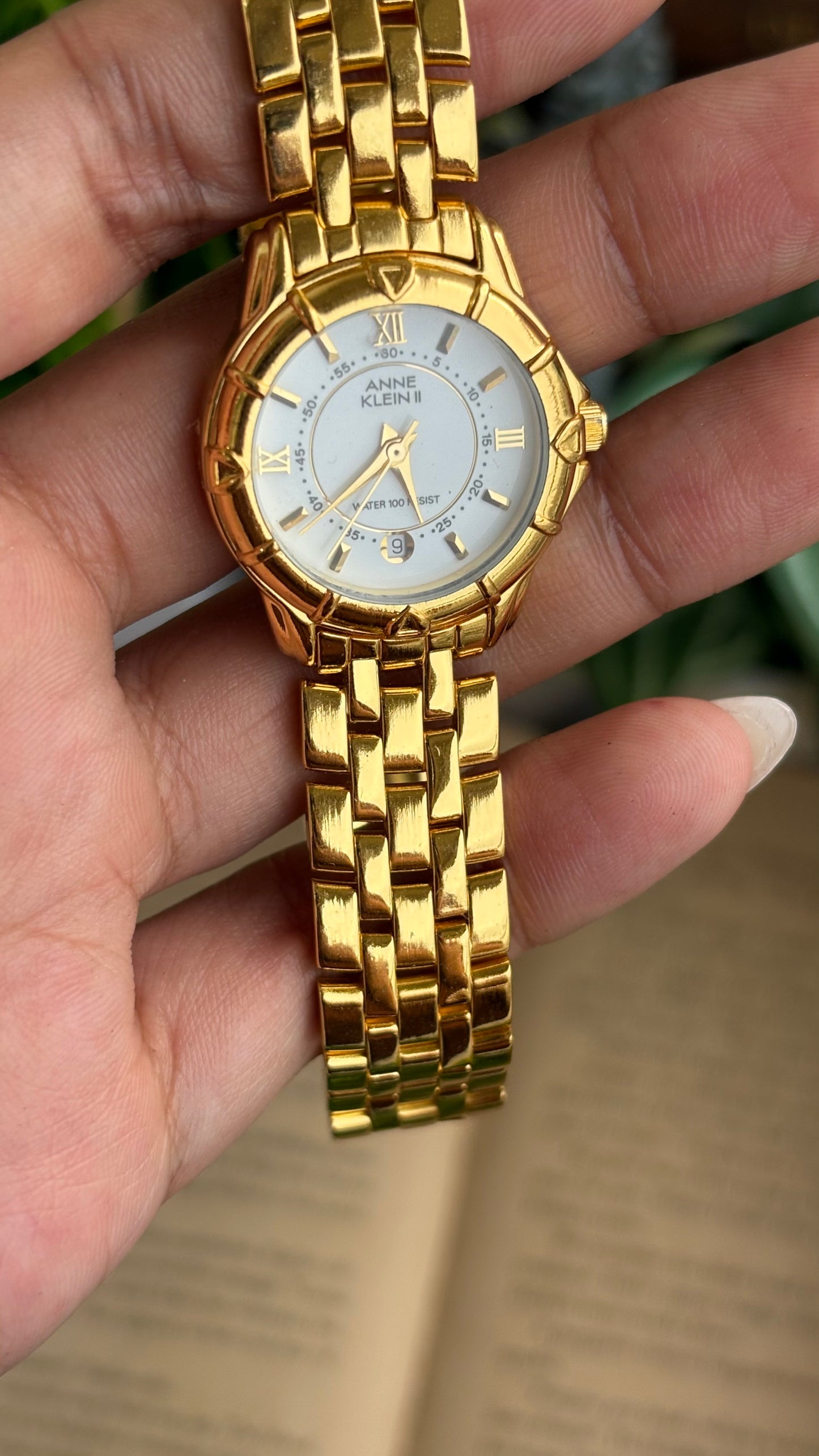 Vintage Anne Klein II Watch in Gold Tone with Window Date – Clockwork ...