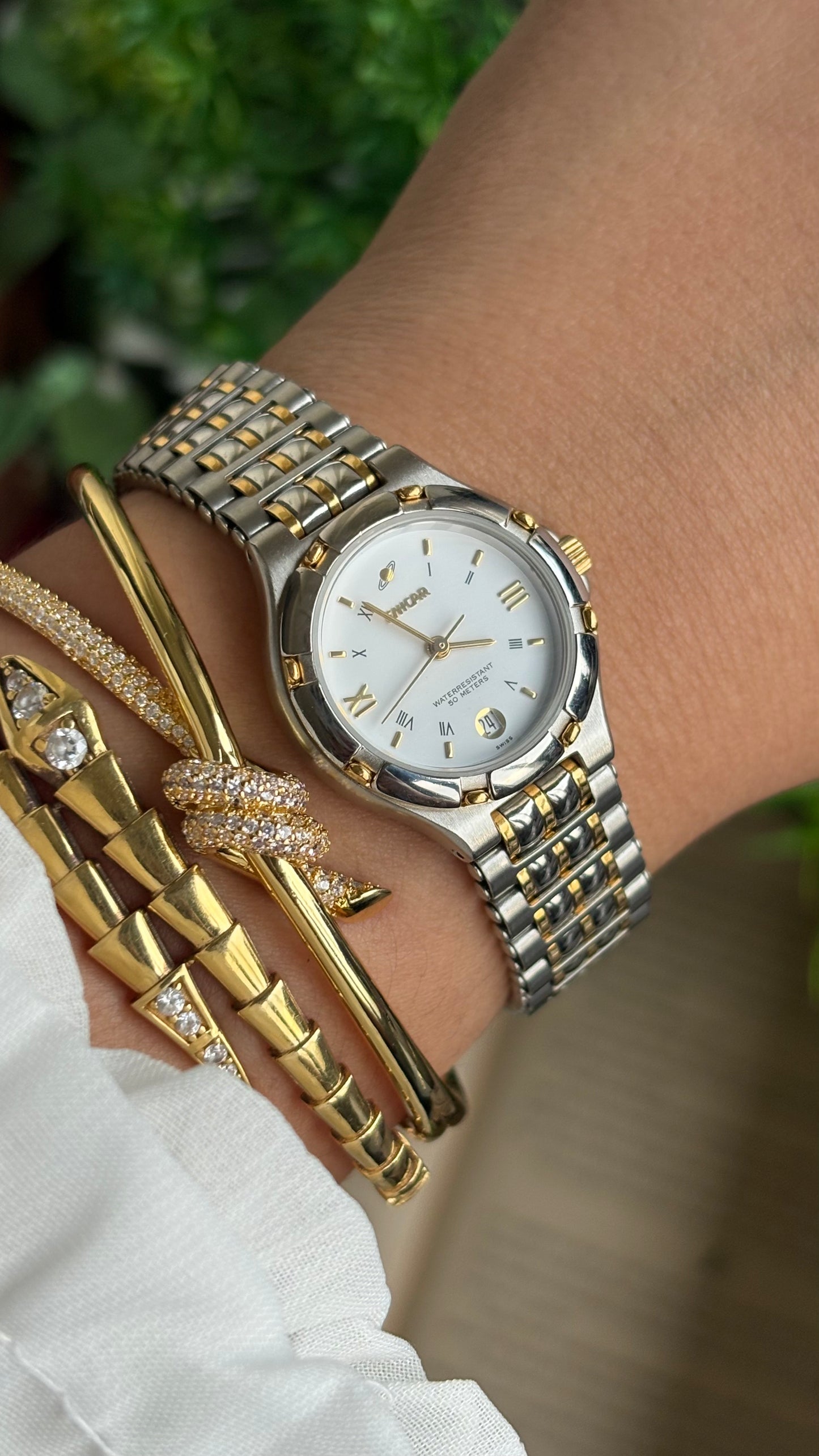 Vintage Enicar Swiss Watch in Two-Tone