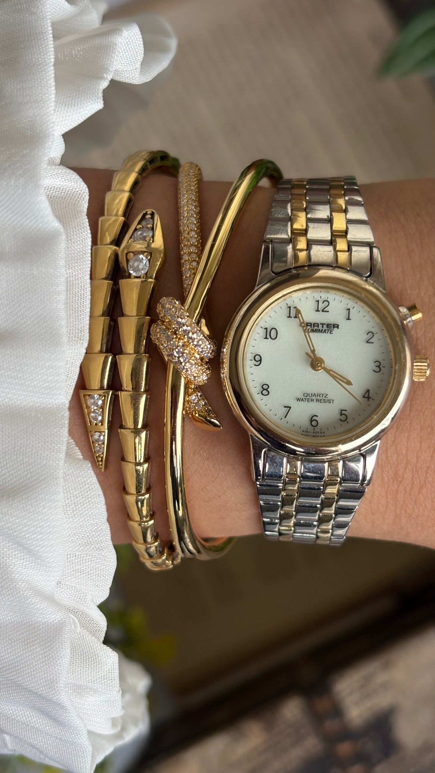 Vintage Carter Lumimate Watch in Two-Tone