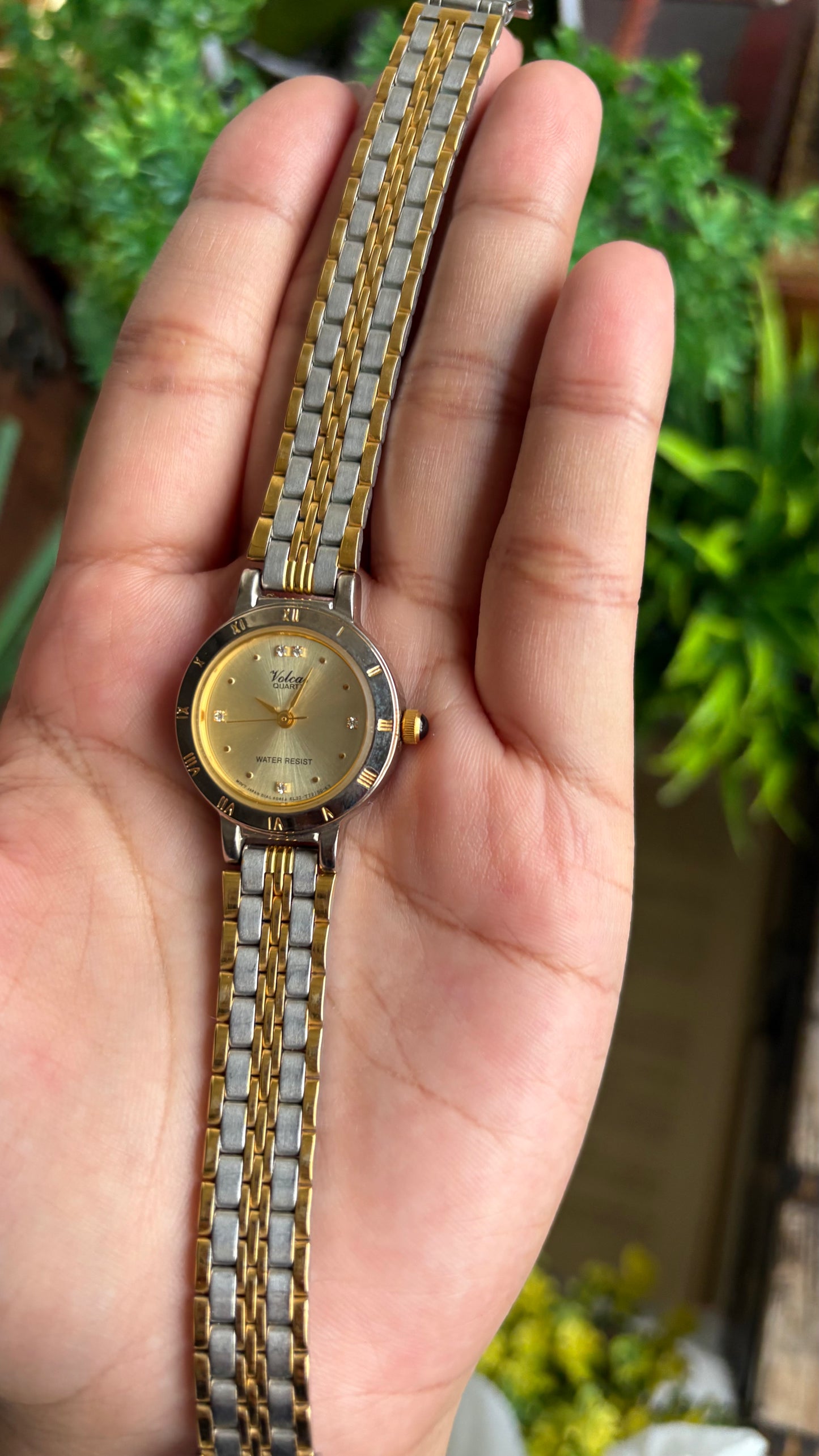 Vintage Volcas Watch in Two-Tone Roman Bezel