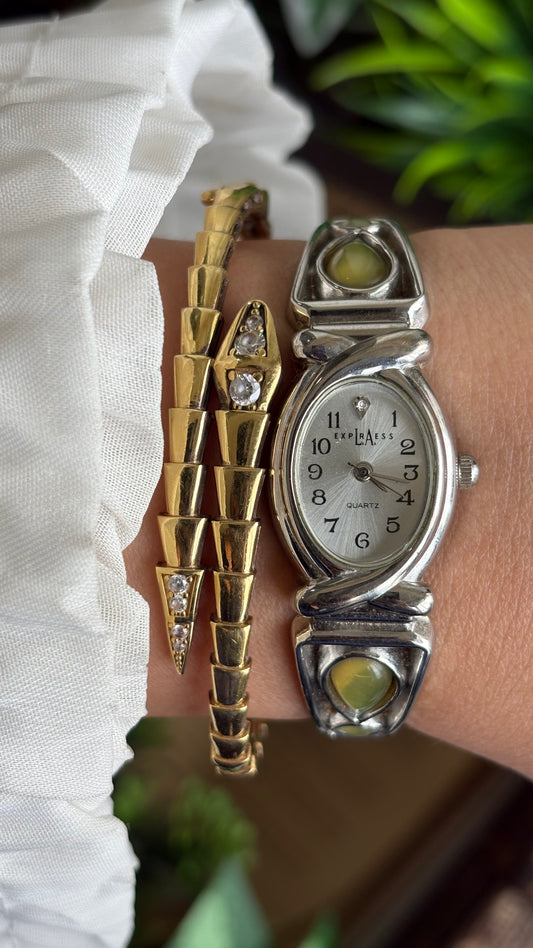Vintage LA Express Watch in Silver Tone
