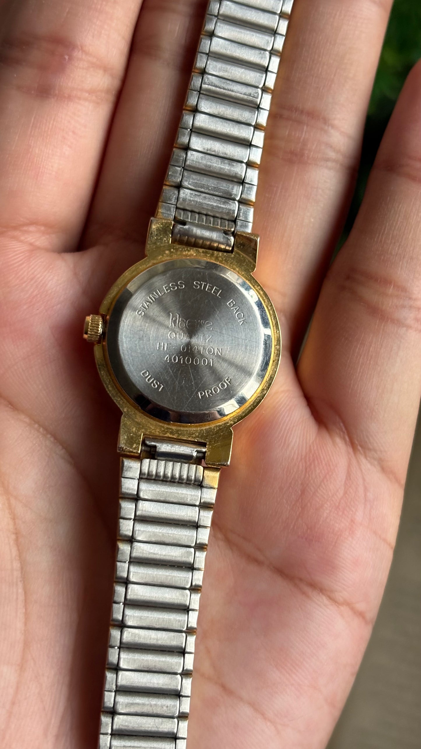 Vintage Klaeuse Watch in Two-Tone Monogram Dial