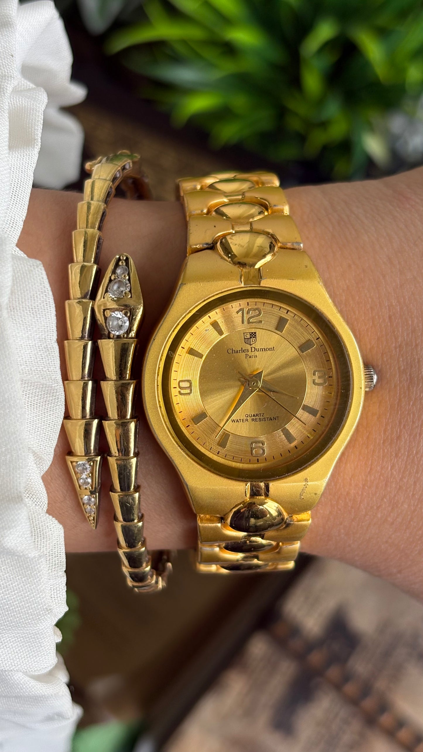 Vintage Charles Dumont Classic Watch in Gold Tone