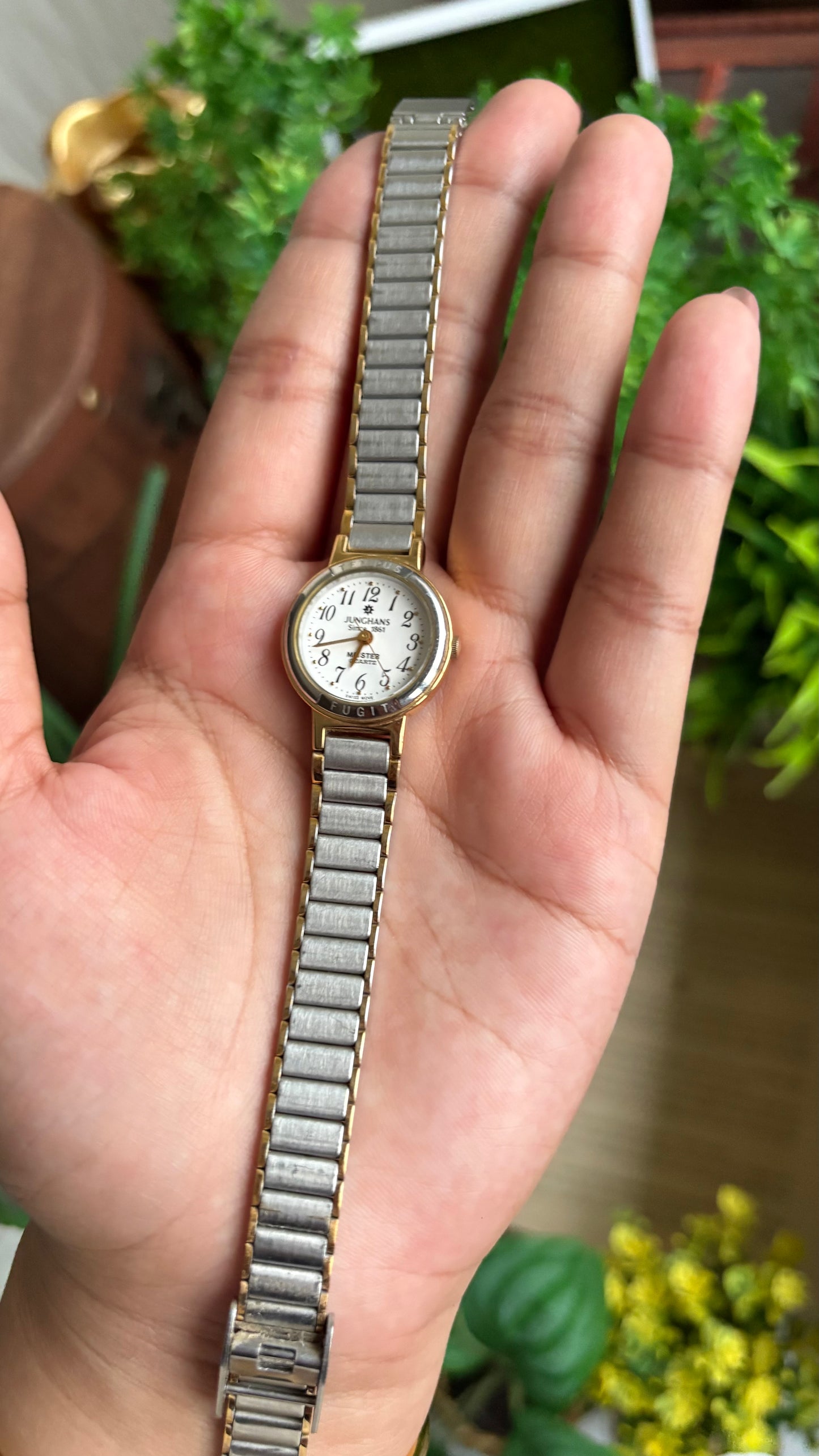 Vintage Junghans 1861 Swiss Watch in Two-Tone
