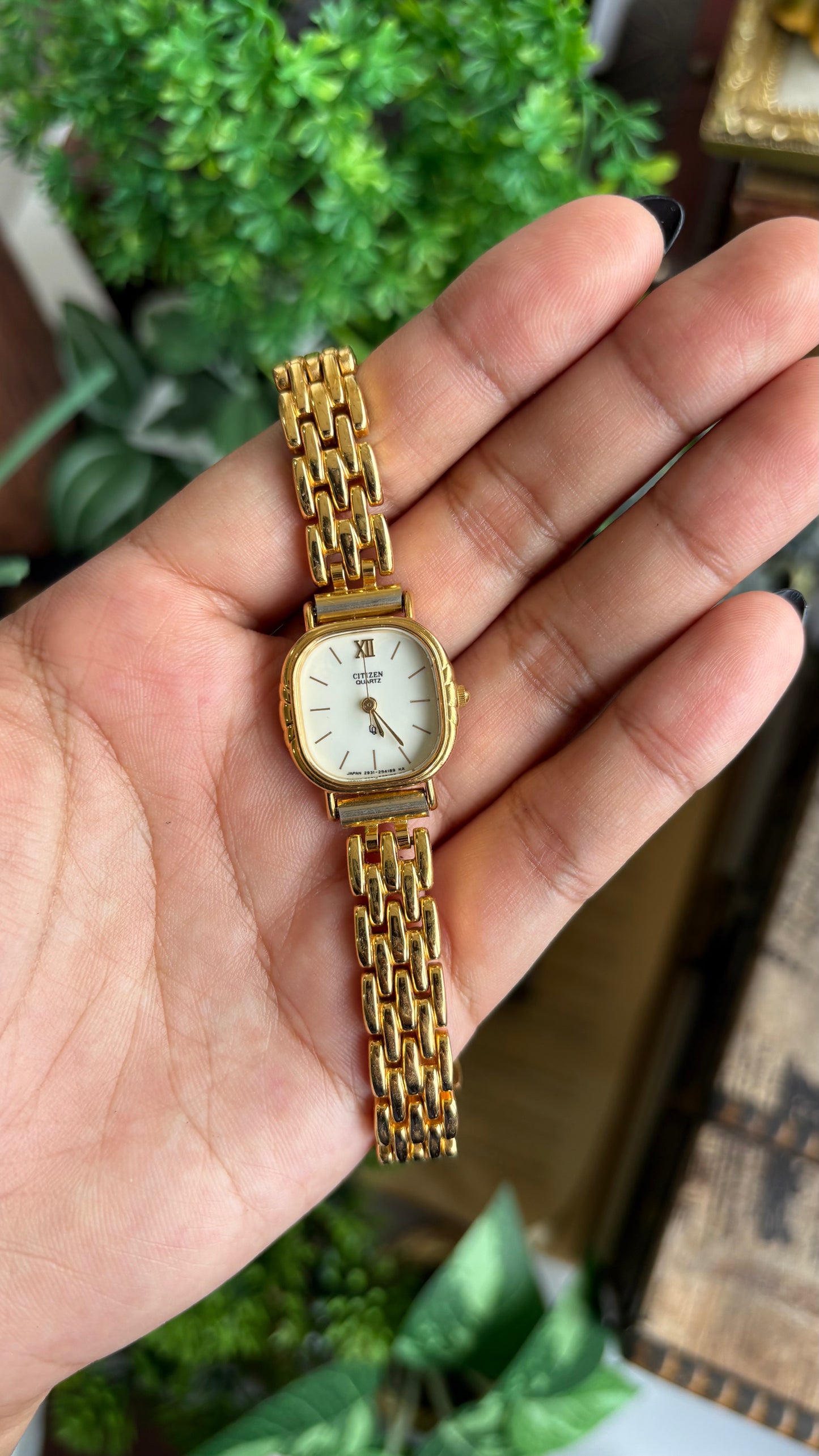 Extremely Rare Vintage Citizen Watch in Gold Tone