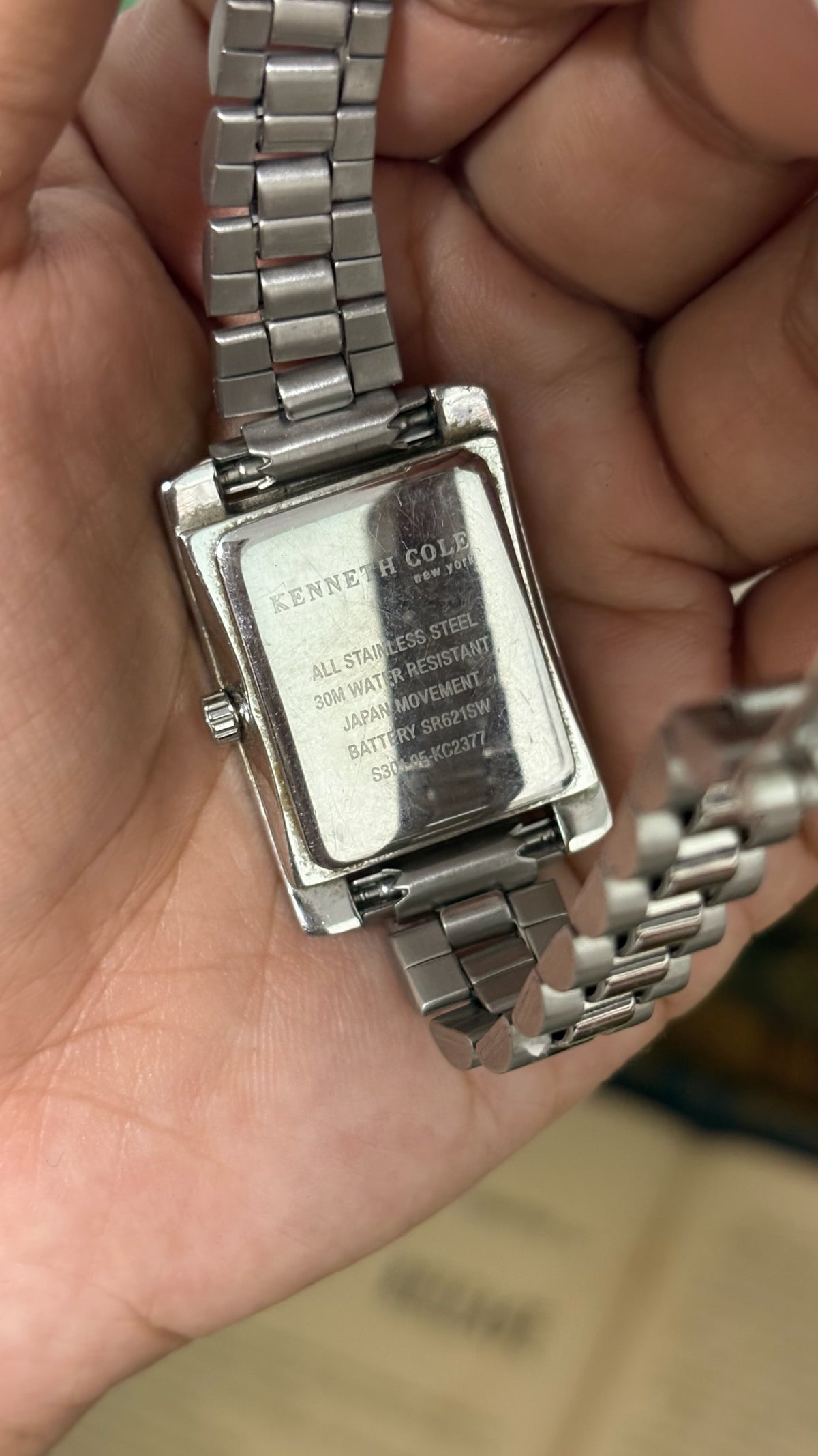 Vintage Kenneth Cole New York Rectangular Tank Watch with Presidential ...