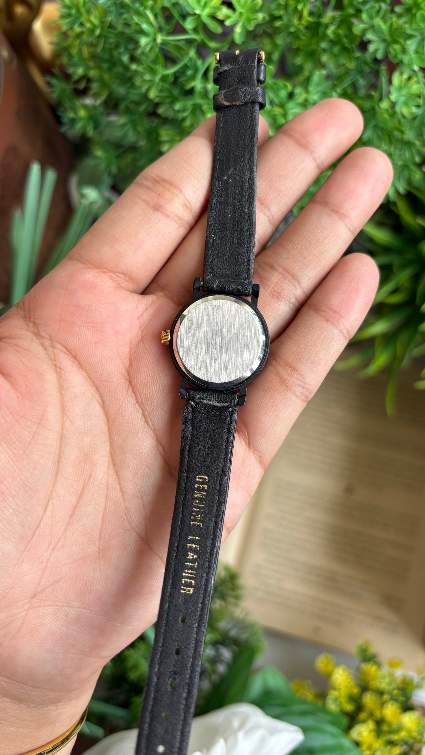 Vintage Dufonte by Lucien Piccard Watch in Black Leather Strap (200$ on tag)