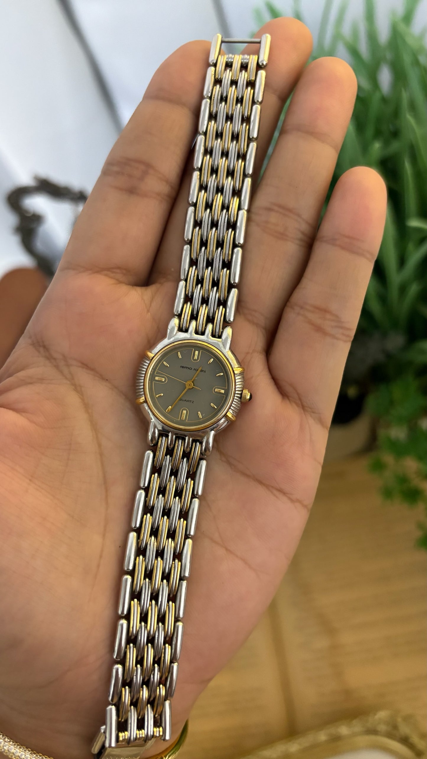 Vintage Remo Ronini Gray Dial Dress Watch in Two-Tone Quartz