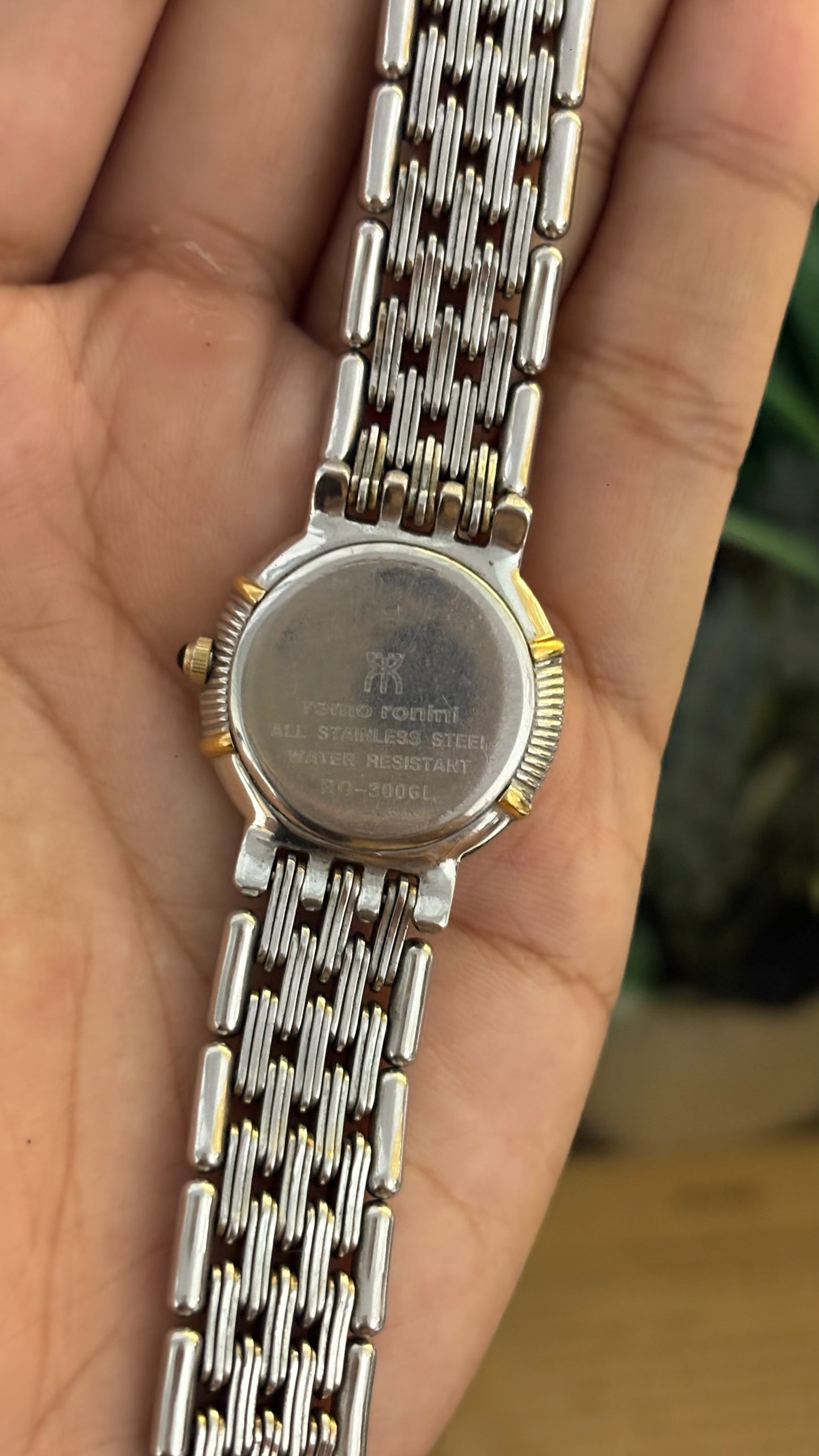 Vintage Remo Ronini Gray Dial Dress Watch in Two-Tone Quartz