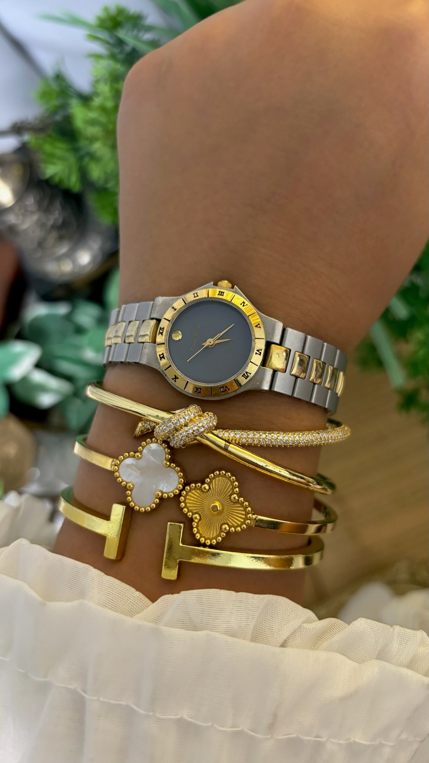 Vintage Pierre Nicol Classic Dress Watch in Two-Tone Quartz
