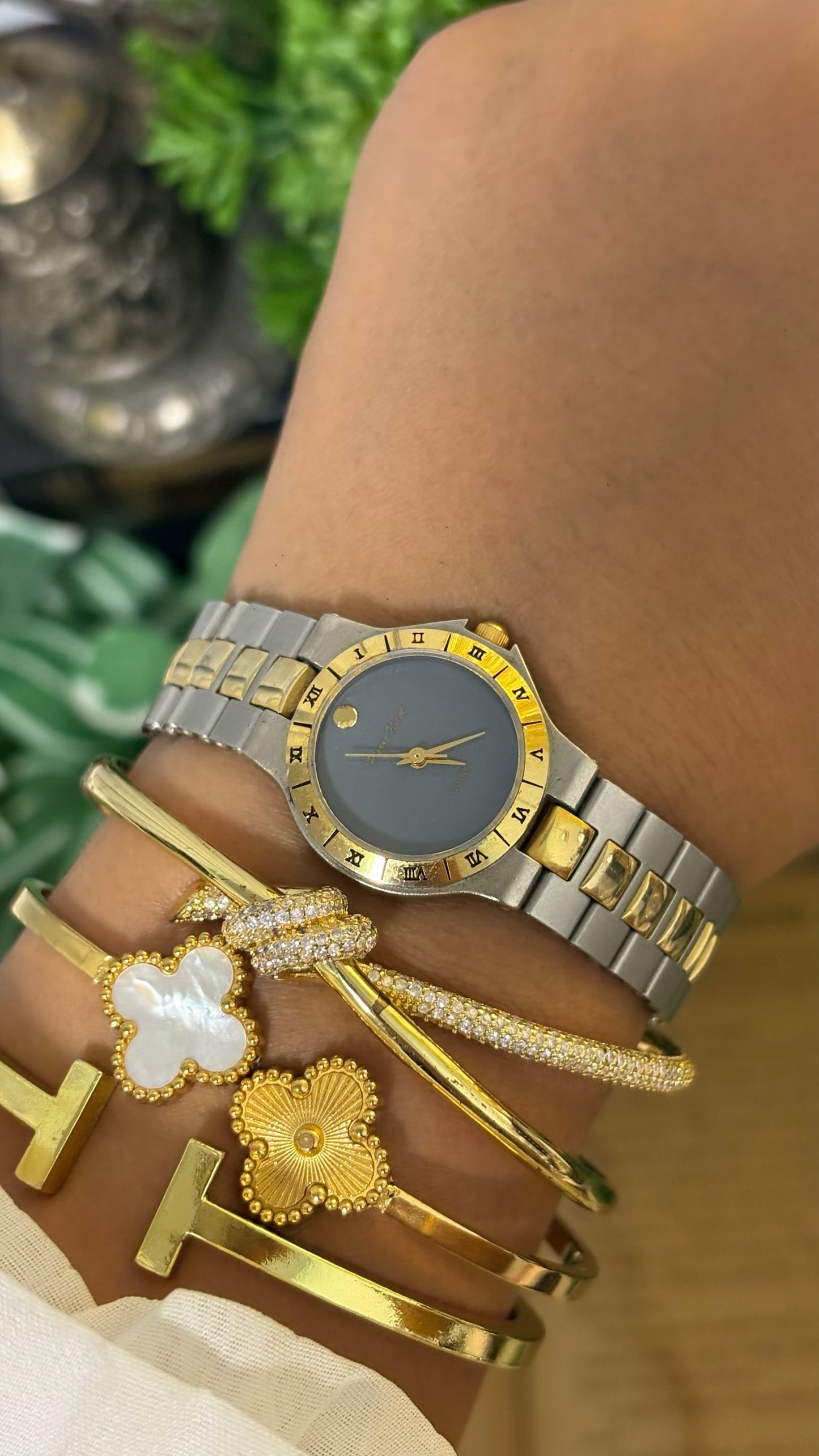 Vintage Pierre Nicol Classic Dress Watch in Two-Tone Quartz