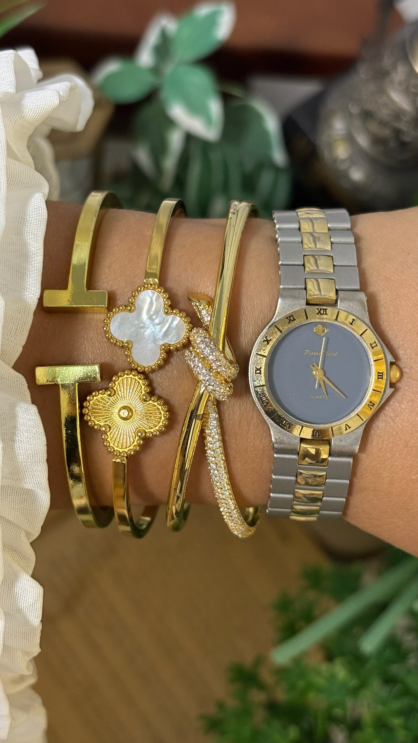 Vintage Pierre Nicol Classic Dress Watch in Two-Tone Quartz
