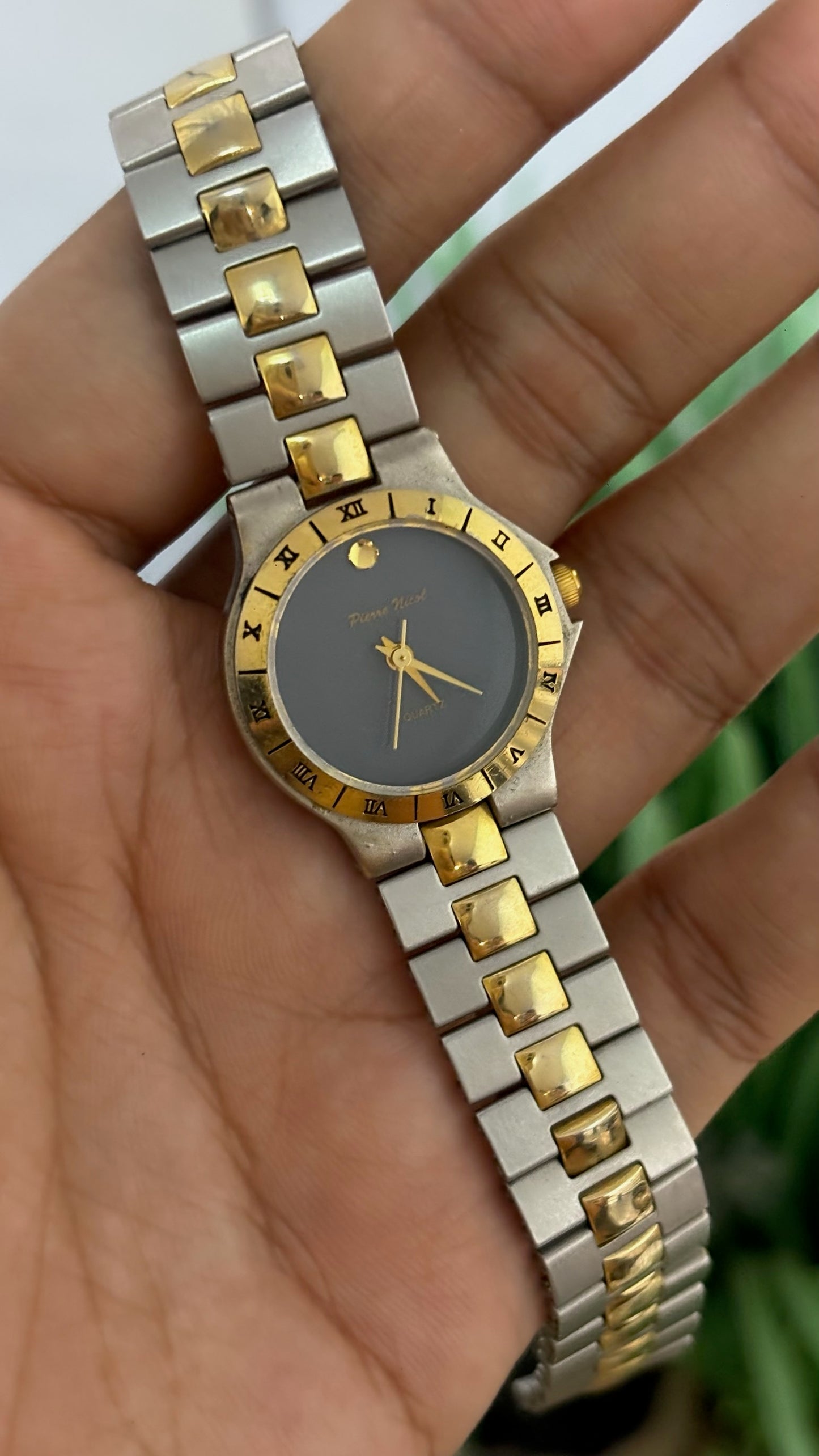 Vintage Pierre Nicol Classic Dress Watch in Two-Tone Quartz