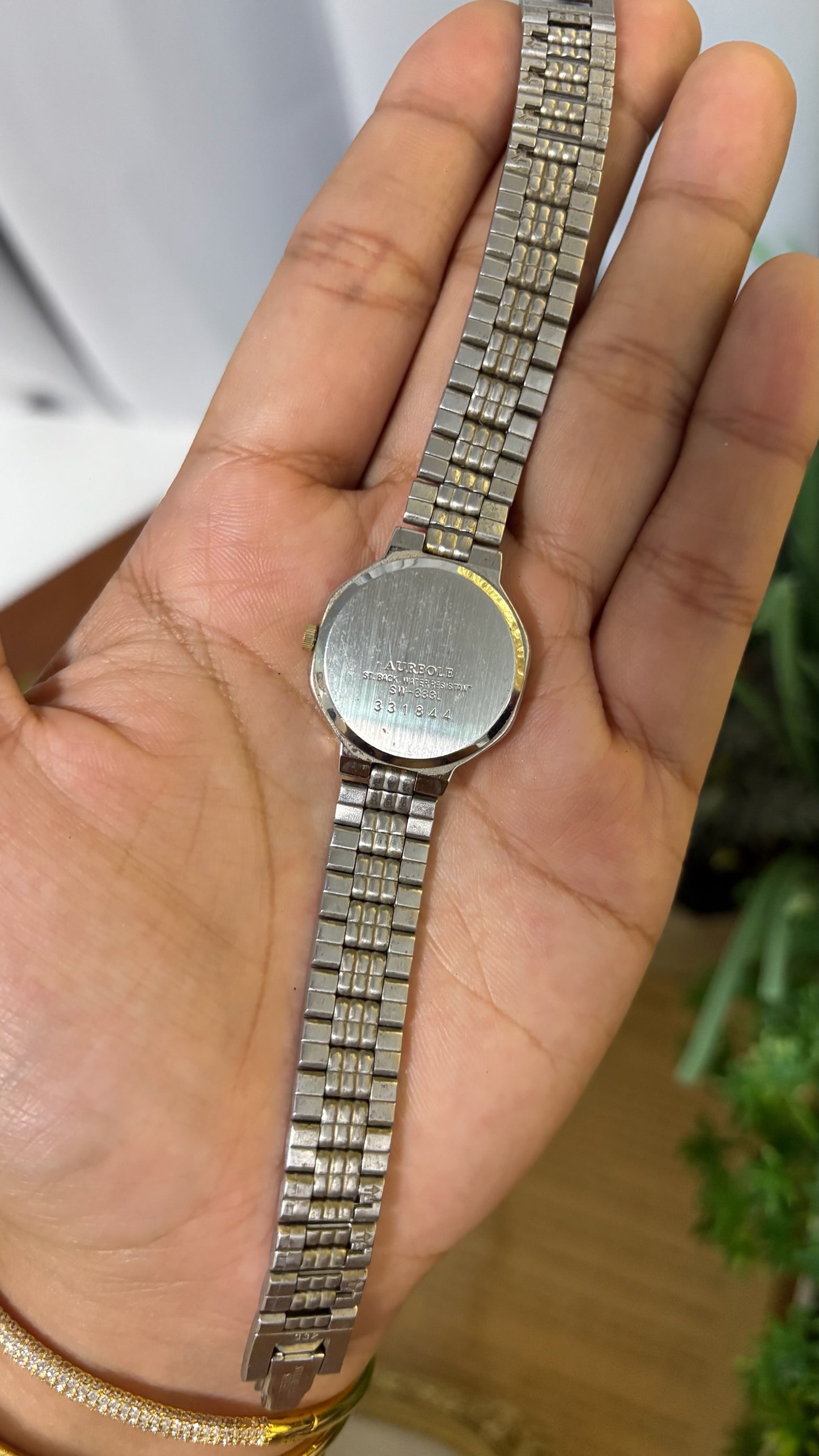 Rare Vintage Aureole Octagon Dial Watch in Two-Tone Quartz