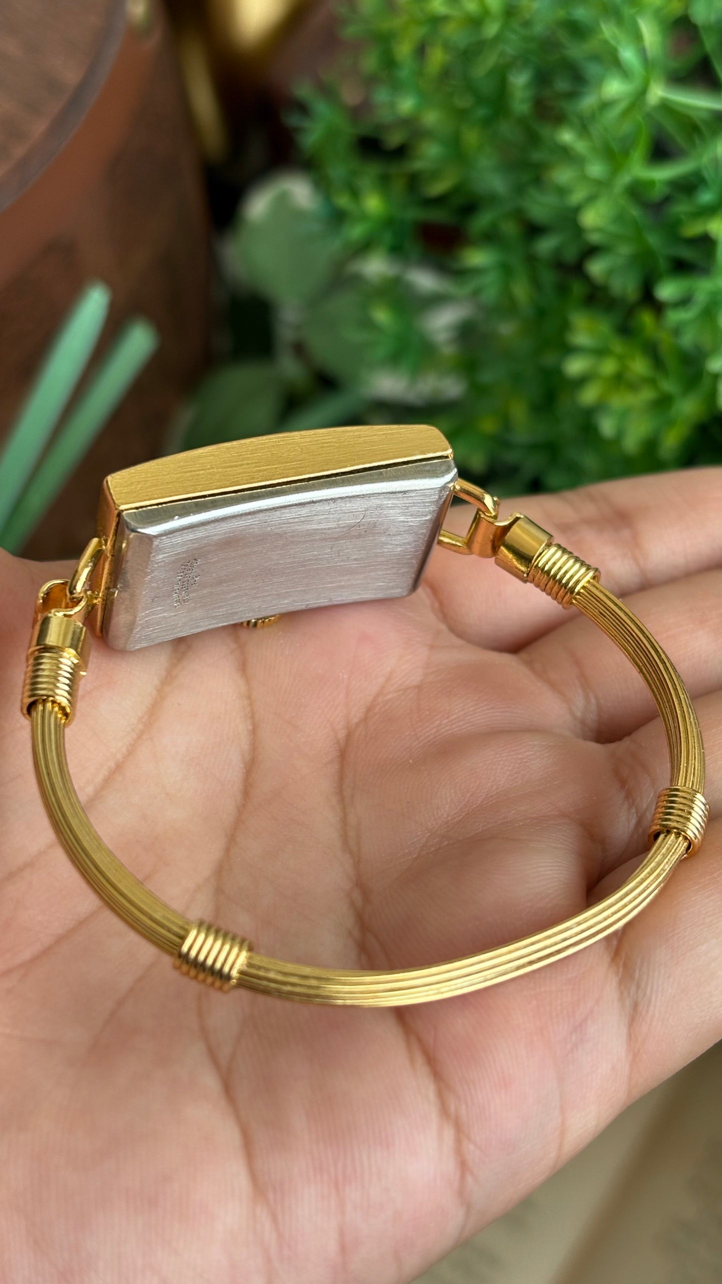 Vintage Rhapsody Royale Bangle Watch in Gold Tone