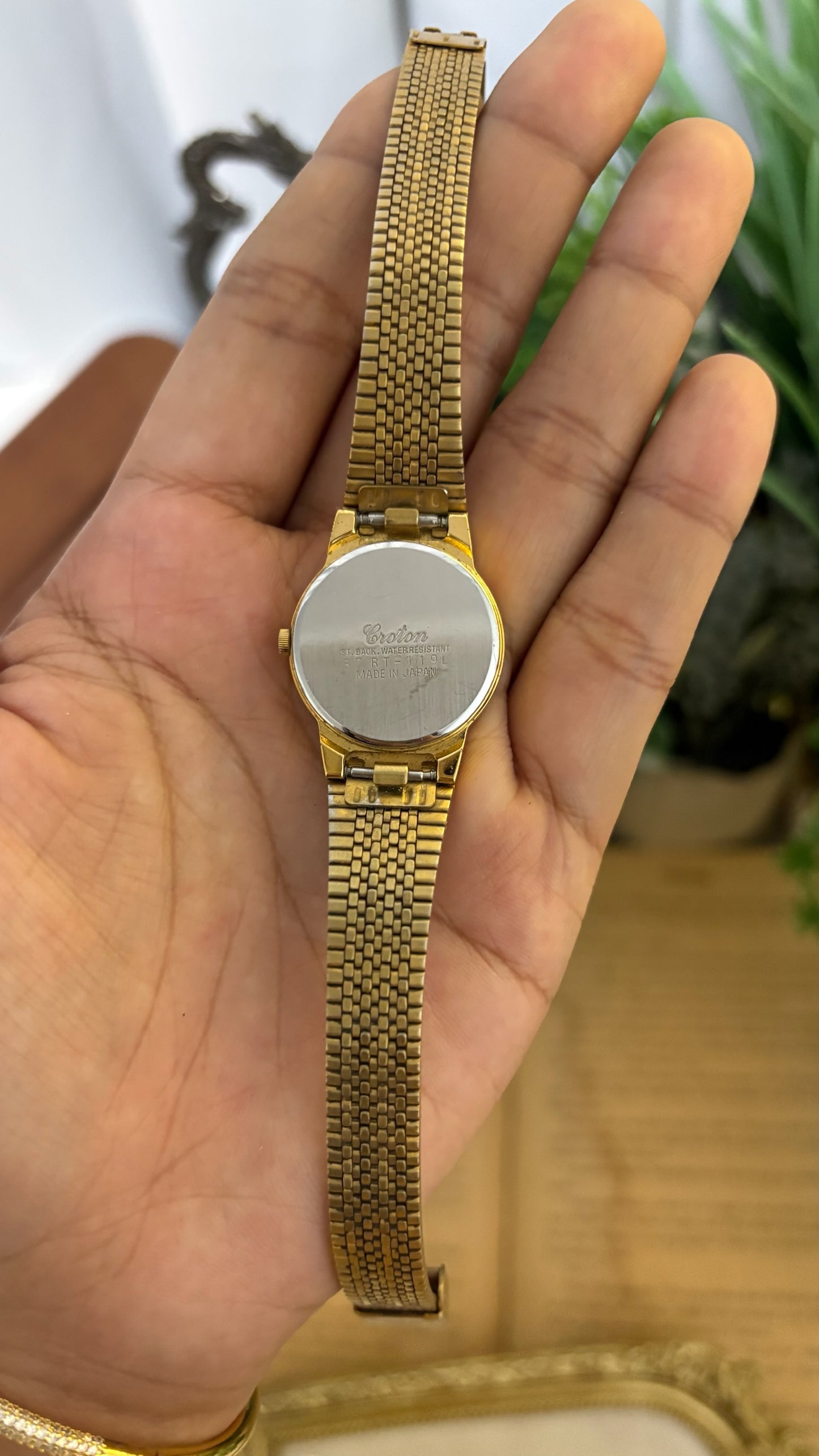 Vintage Croton Dress Watch in Gold Tone Quartz